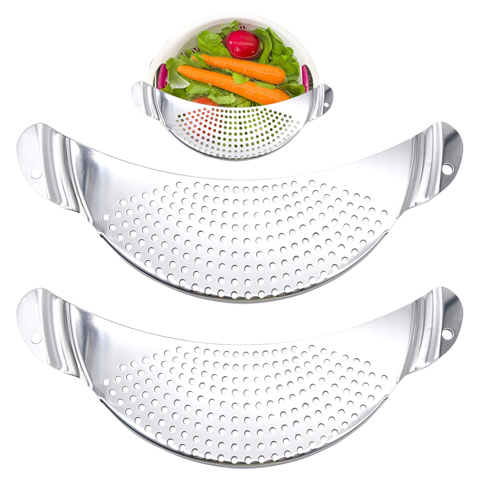 2pcs Stainless Steel Half Moon Pan Strainer - Perfect for Draining Pasta & Veg-image-9da58355-5d57-41d6-8f0d-94bd8acc0574-58742