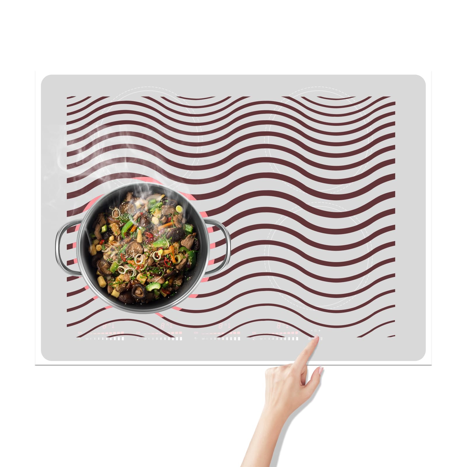 KitchenRaku Induction Cooktop Mat, Temperature Changing (20.9X24-image-bef6ab35-c843-4782-8b6f-4732a326fe88-53356