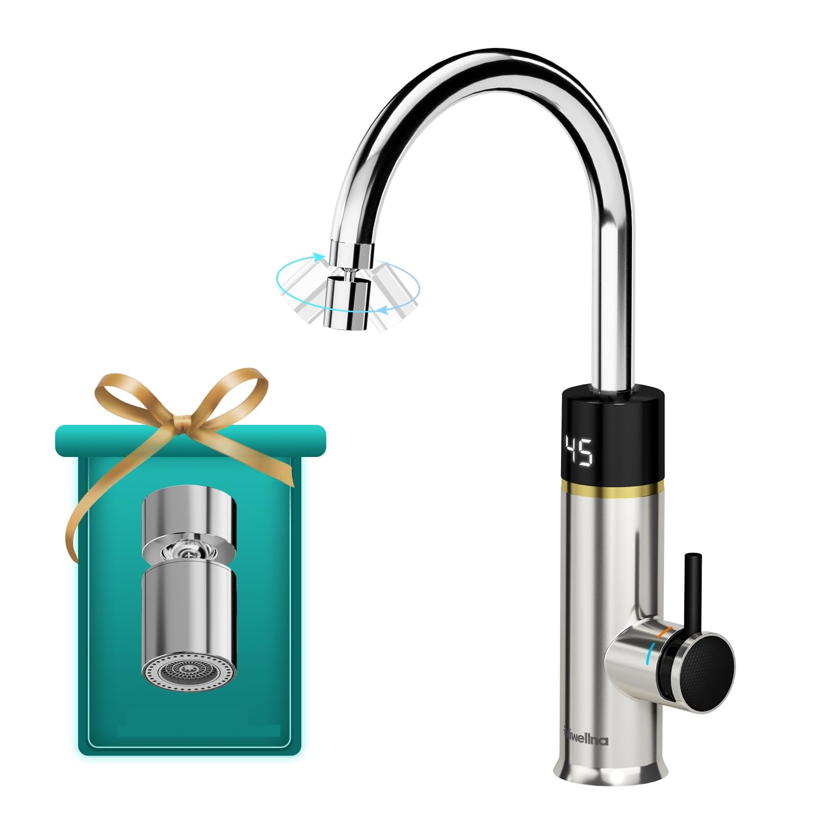 Instant Hot & Cold Water Heater Tap - Silver KM91-PRO-image-a2c5f1b4-01dc-4853-9f0b-d58a574e99d1-94200