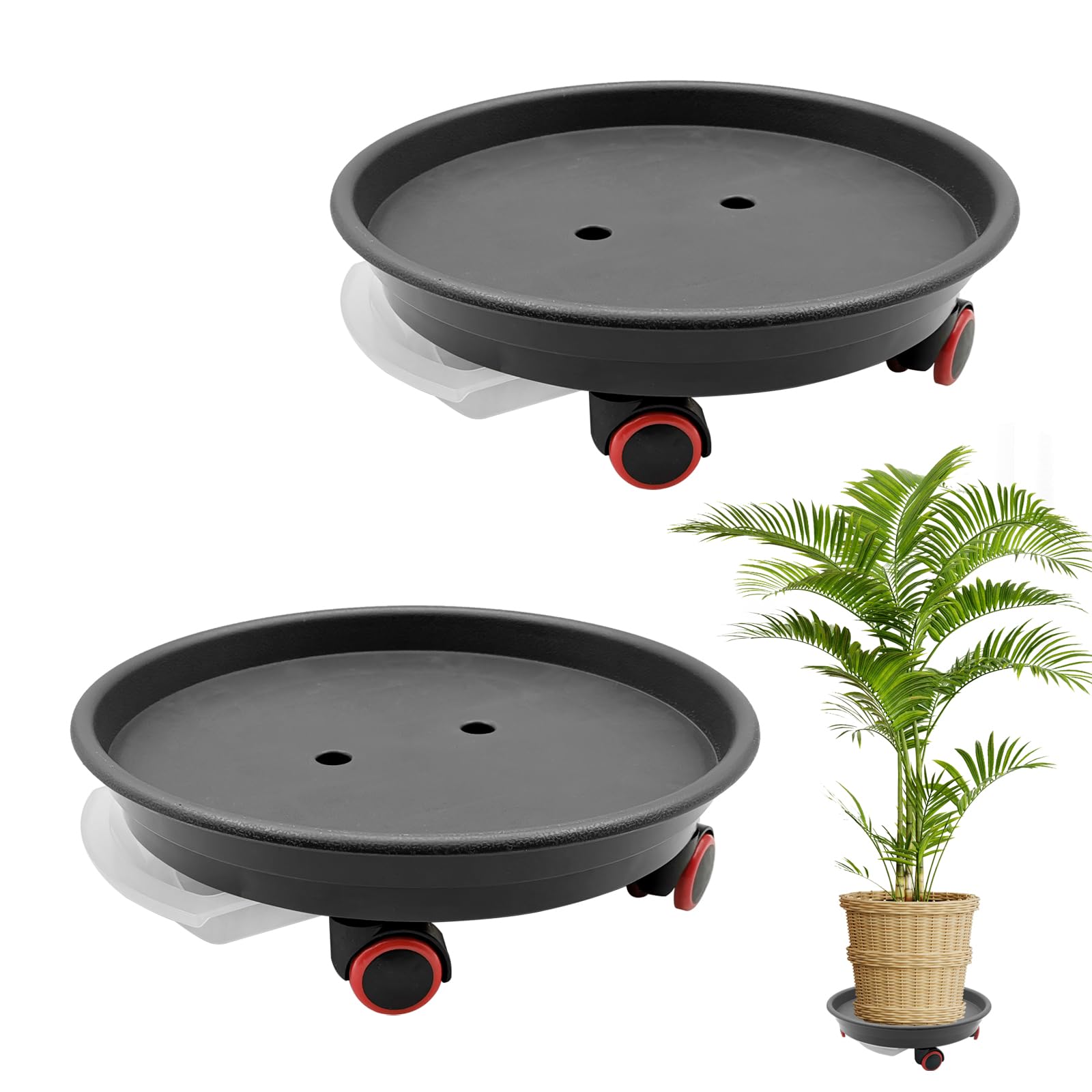 2 Pack Plant Caddy with Wheels - Dark Grey 30cm-image-35b34fa5-673c-4777-83b7-ab2ada54df41-112975