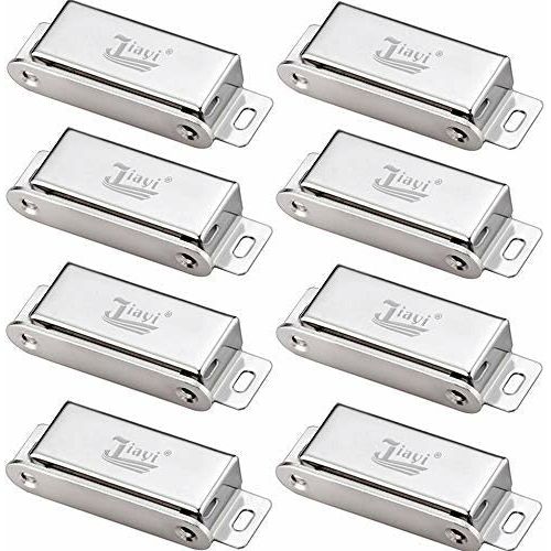 6 Pack Magnetic Door Catch Ultra Thin Cabinet Magnetic Catch Adhesive Black Cabinet Door Magnets For Cupboard Wardrobe Closet Magnetic Cabinet Latch - View #6