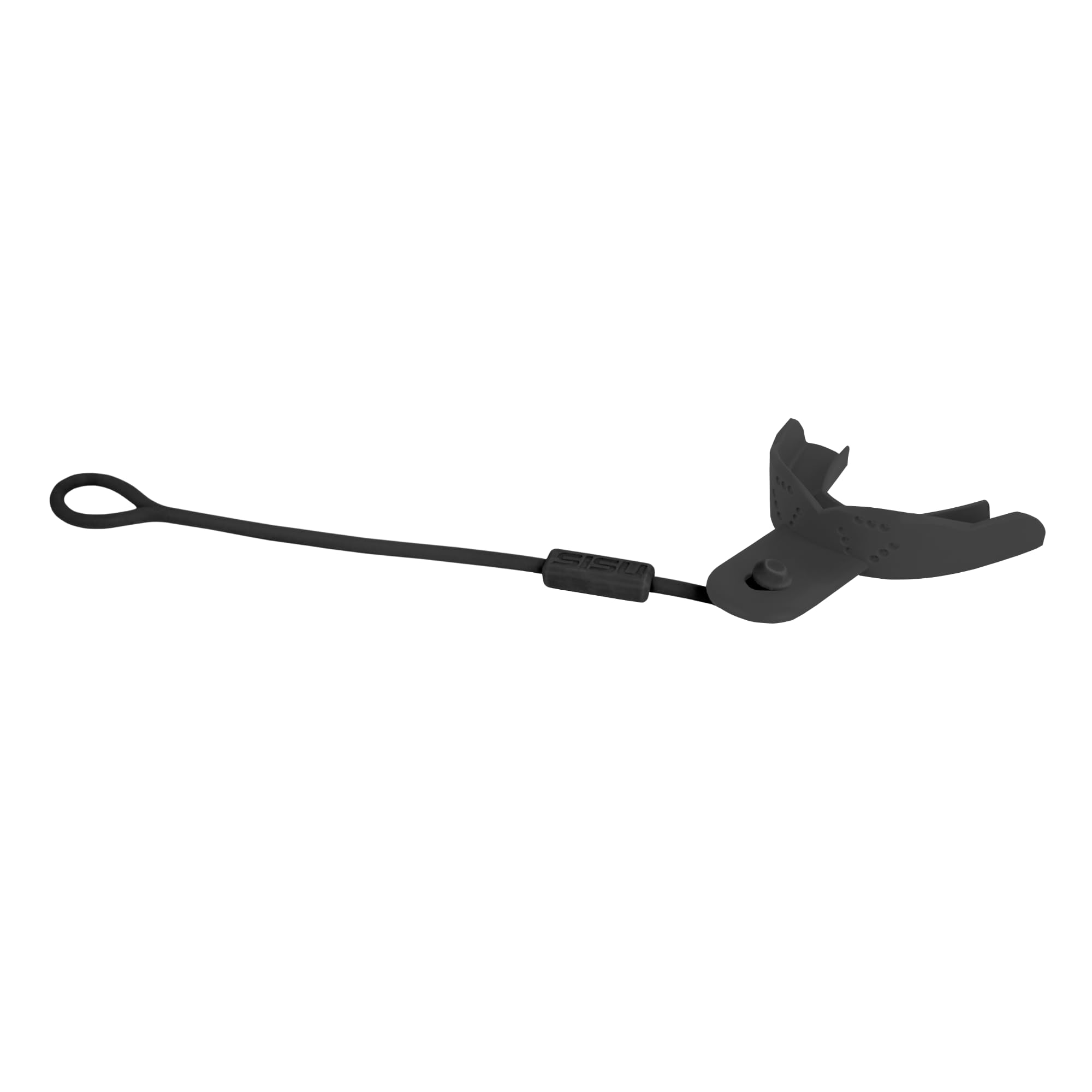 SISU 3D Adult Mouth Guard with Tether - Charcoal Black-image-e027832a-3cd0-4334-a820-28089b4e2114-110907