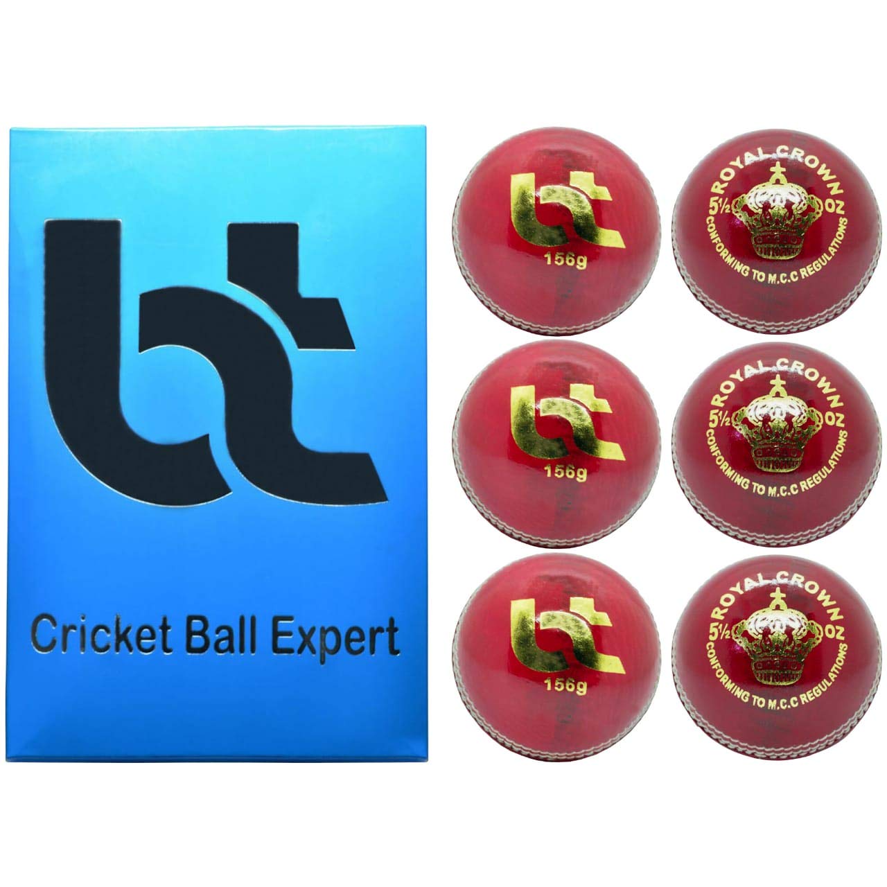 Leather Cricket Balls Pack of 6 - Red 156g-image-d92b4867-50f8-4506-b5ed-6b78be7ff947-114584