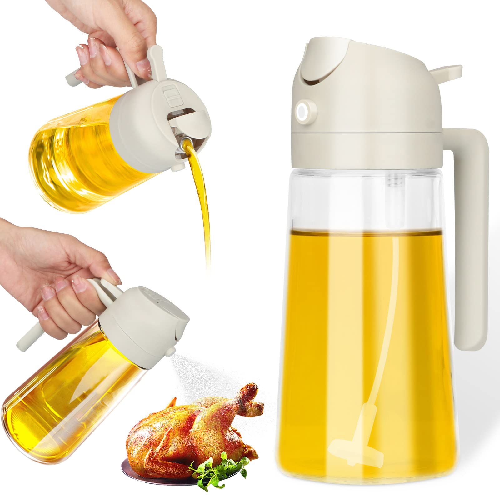 15.2oz Glass Oil & Vinegar Sprayer for Cooking, Baking & BBQ - White-image-c9d1543b-4d09-4cc7-a8a4-ee5abd540dc6-54350