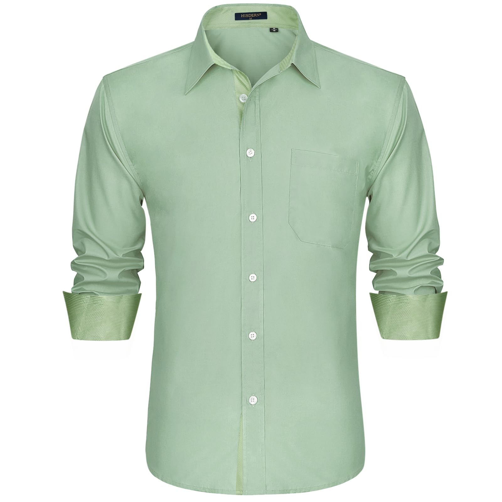 Men's Non-Iron Dress Shirt - Sage Green 3XL-image-7324a629-dc13-467a-89f7-b8408436308a-104043