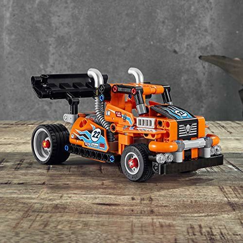 LEGO 42104 Technic Race Truck Toy To Racing Car 2-In-1 Model, Pull