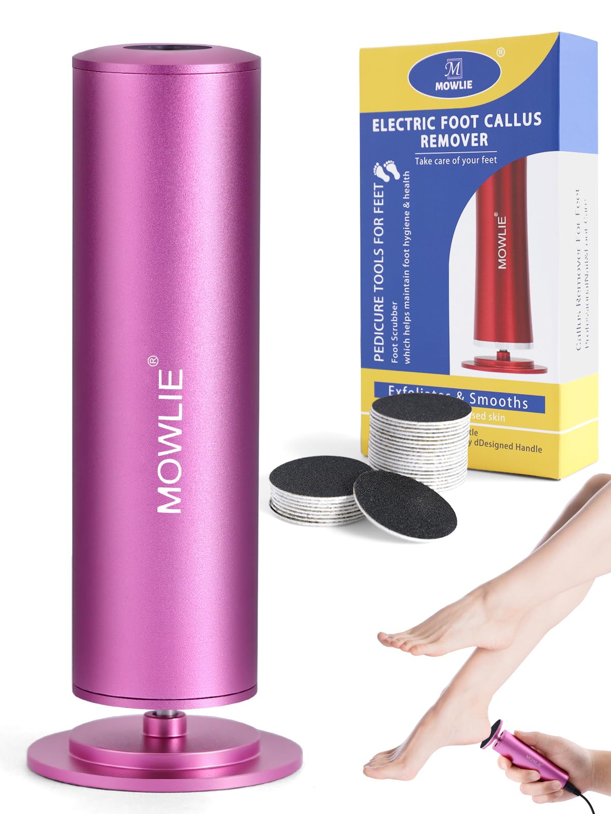 Electric Foot File with 60 Discs - Pink 1 Count-image-96490284-7be2-4f02-a7d1-2bf80e855acf-102243