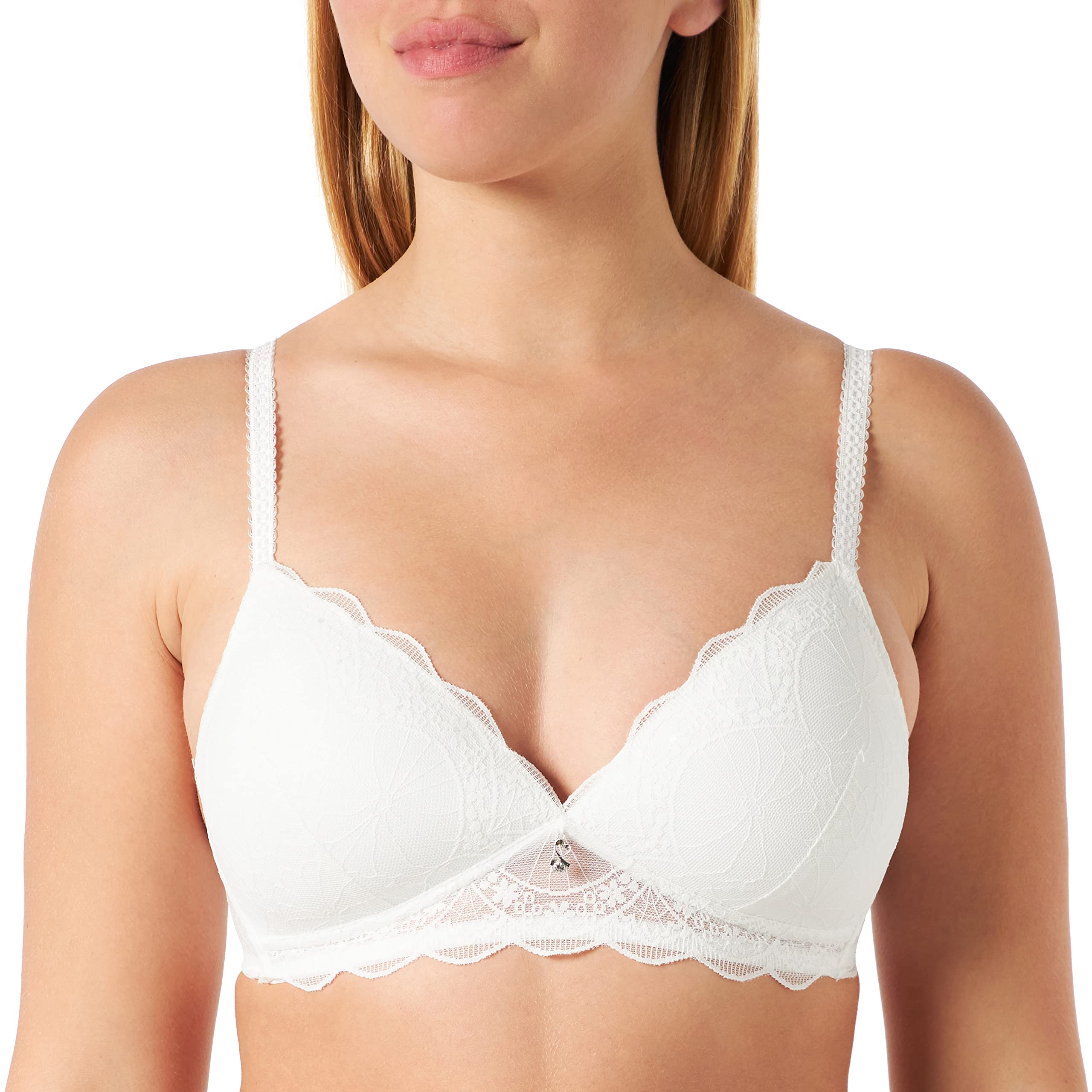 Women's Padded Lace Bra - Ivory 32D-image-96d90c71-06b6-4482-aff0-7f097e6e4473-100944