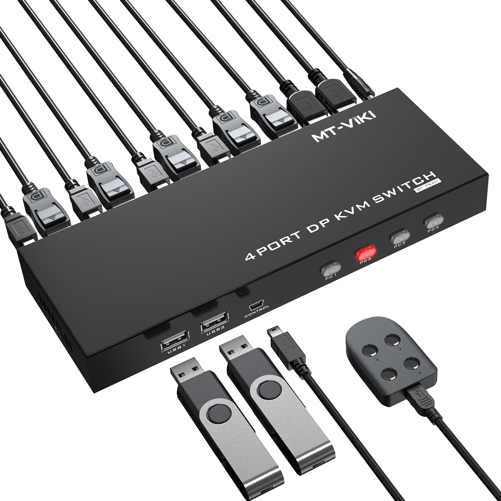 4-Port DisplayPort KVM Switch 4K@60Hz - Black VC-PK401-image-8f188907-8c36-4b6f-9874-bc7ce5660383-2337