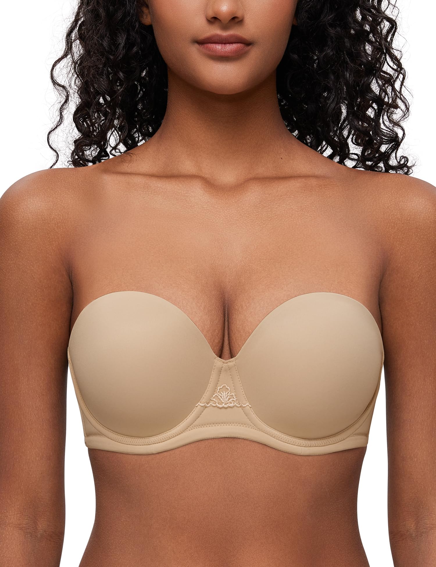 Women's Strapless Padded Bra Underwire Support - Nude 40F-image-83b920ec-bf08-4f60-860d-55846ec7630d-99726
