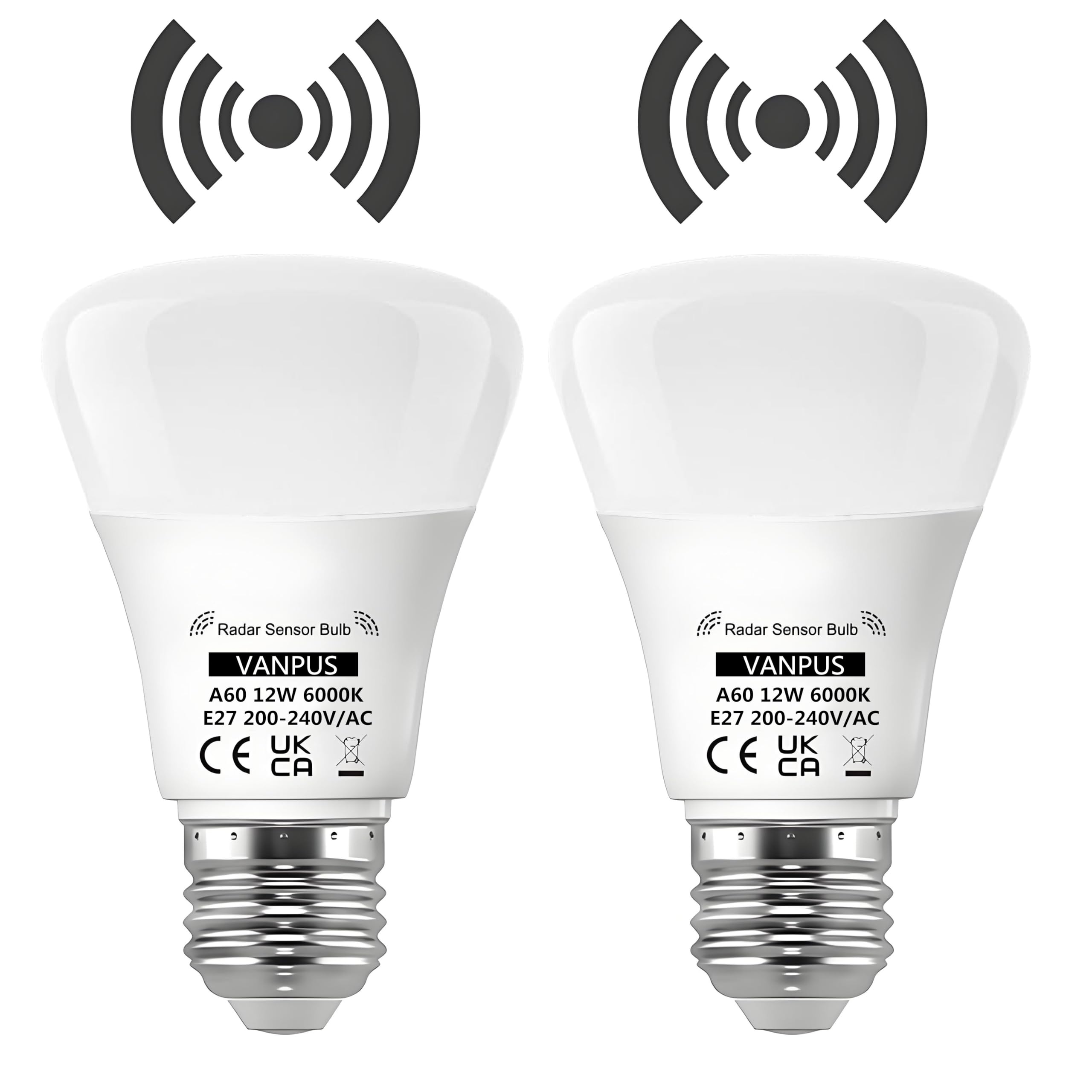 Motion Sensor LED Bulbs E27 Auto On/Off - Warm White A60-image-2b84758f-9c98-4499-9e7f-f611adb30206-106049