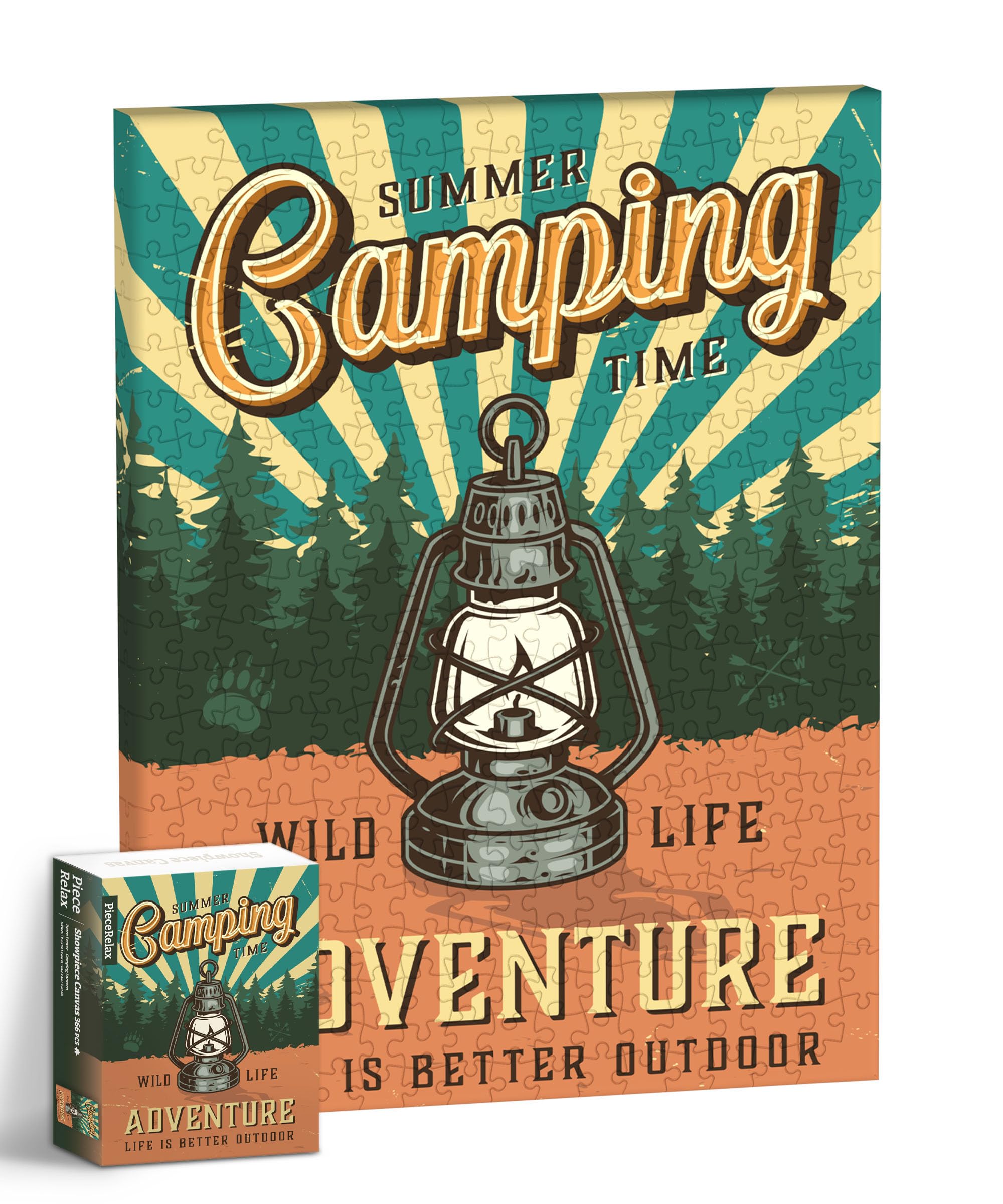 Canvas Wall Art Puzzle - Retro Poster Camping Lantern 12" x 9.25"-image-9f1c0544-a63e-40a9-9a10-c27beb46eb30-113616
