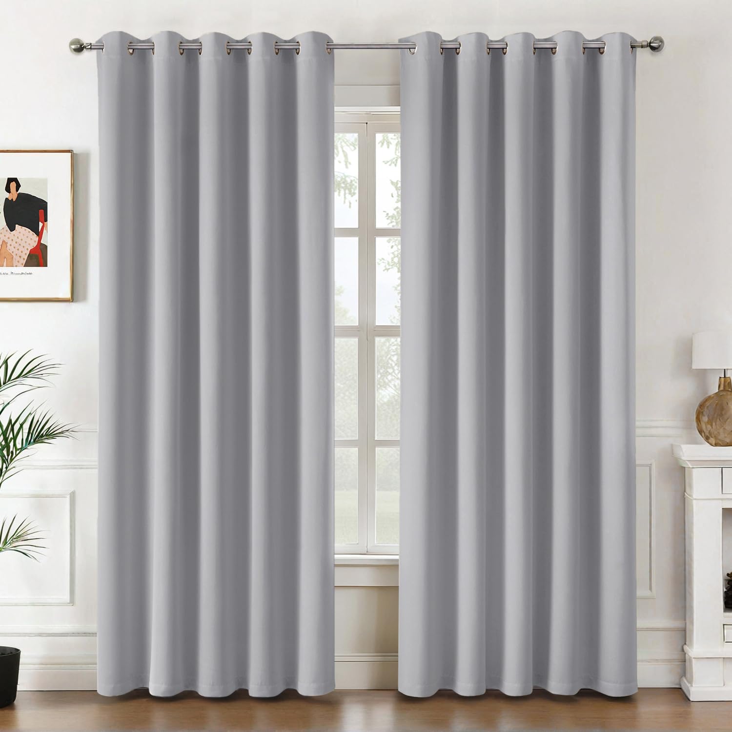 Blackout Curtains 2 Panels - Light Grey 66x90in-image-fa6561ca-b860-4c7d-9256-bea180cacf7e-93745