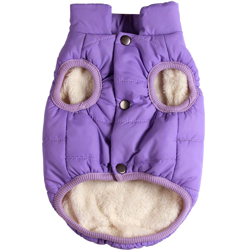 Warm Fleece Dog Jacket Windproof - Purple M-image-af7a8271-86c3-4cdb-97bf-2c33f8f22380-112403