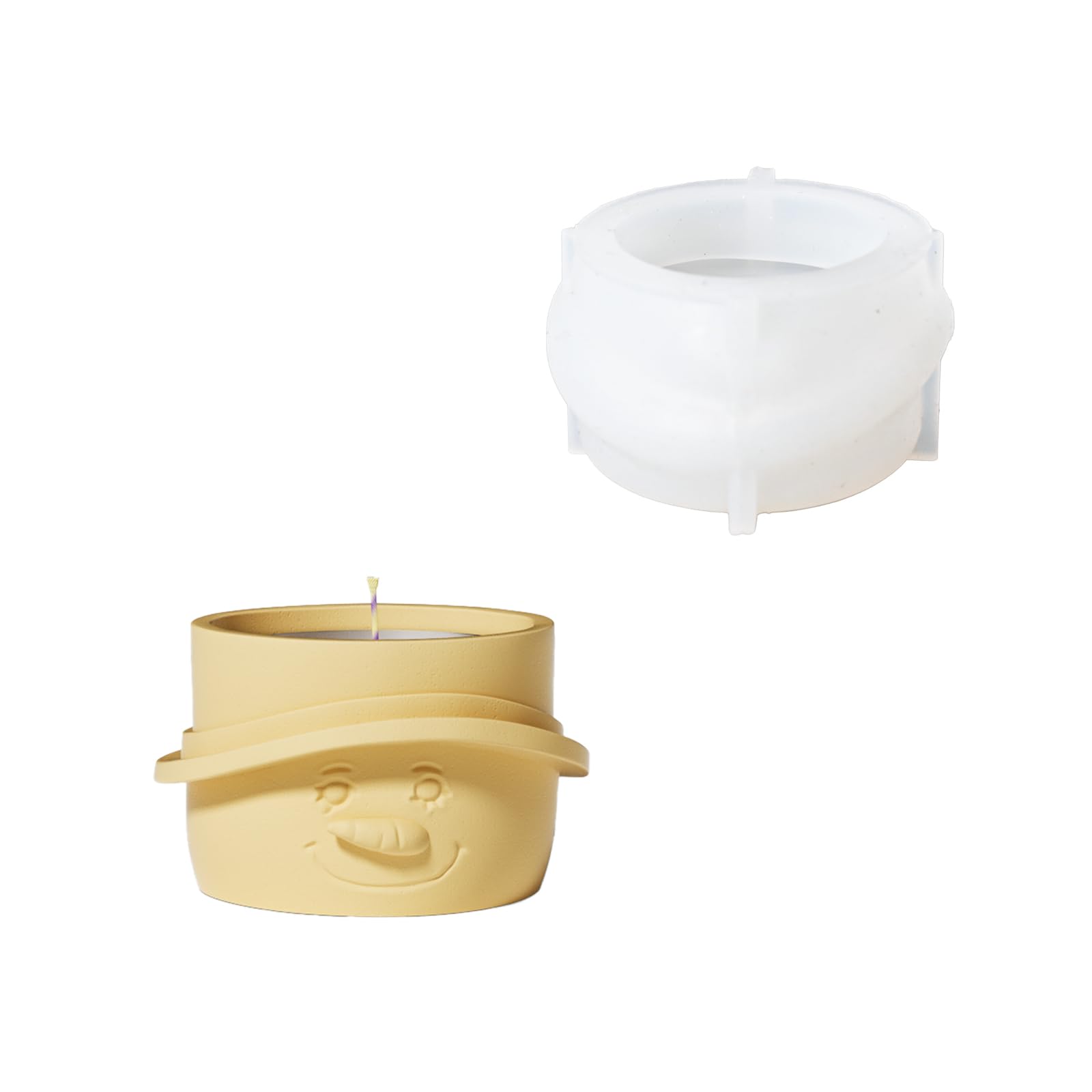 Boowan Nicole Christmas Snowman Tealight Candle Holder Jar - (SH0960)-image-984b2a82-f06d-4d34-8314-8987bb252b16-59267