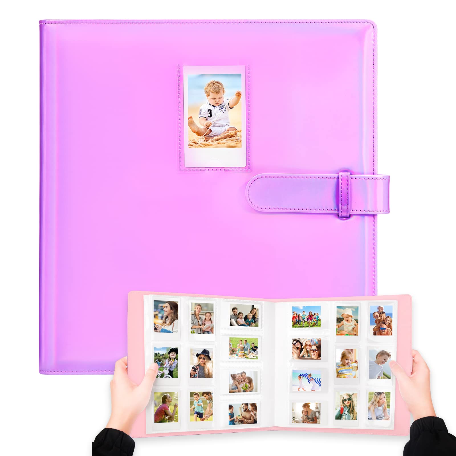 640 Pockets Photo Album for Fujifilm Instax & Polaroid Zink 2x3 Inch, Magic Purple-image-1acfc48d-d8c5-4298-b536-d59ed8aea0f1-55790