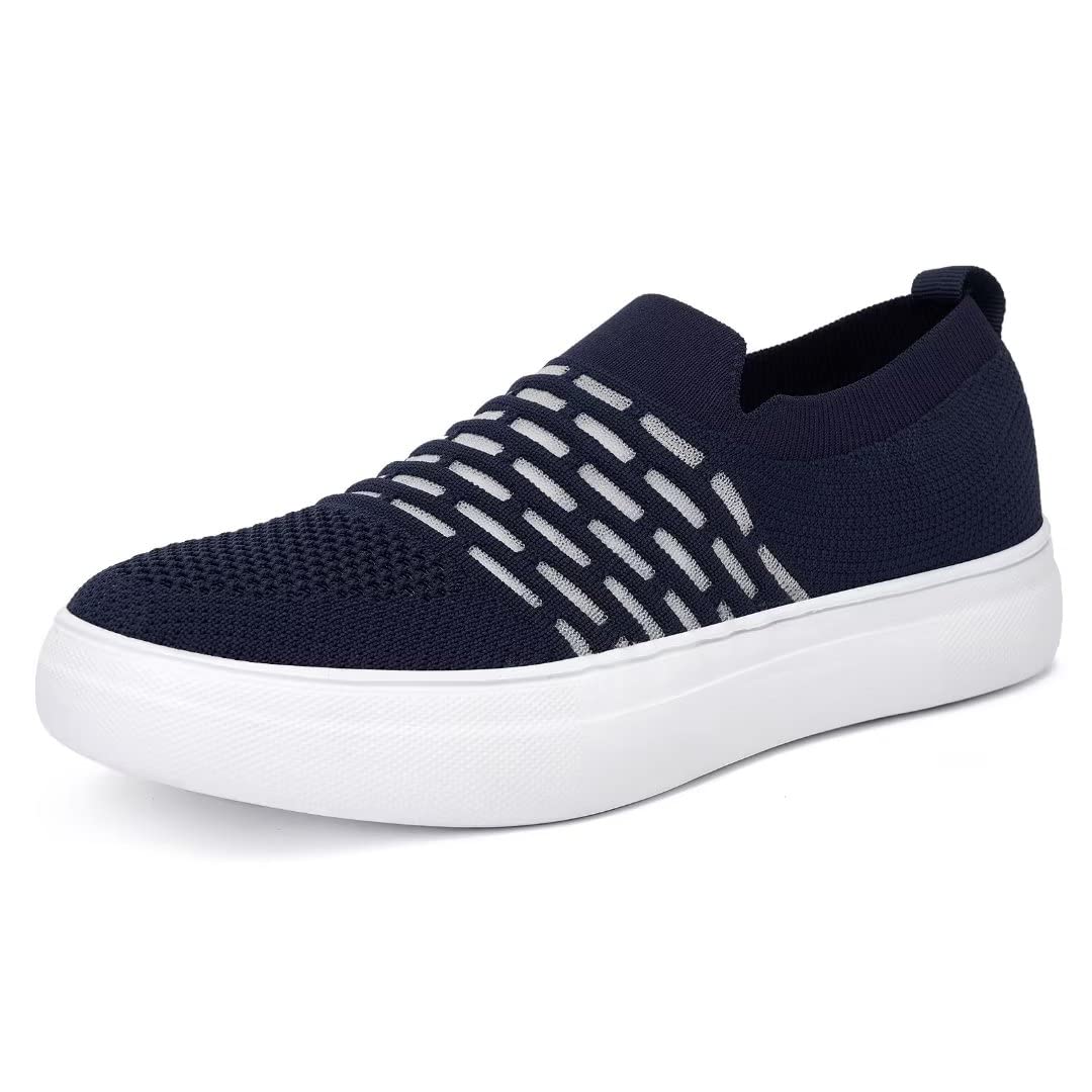 Wryweir Women’s Lightweight Fashion Casual Walking Shoes,7 Blue