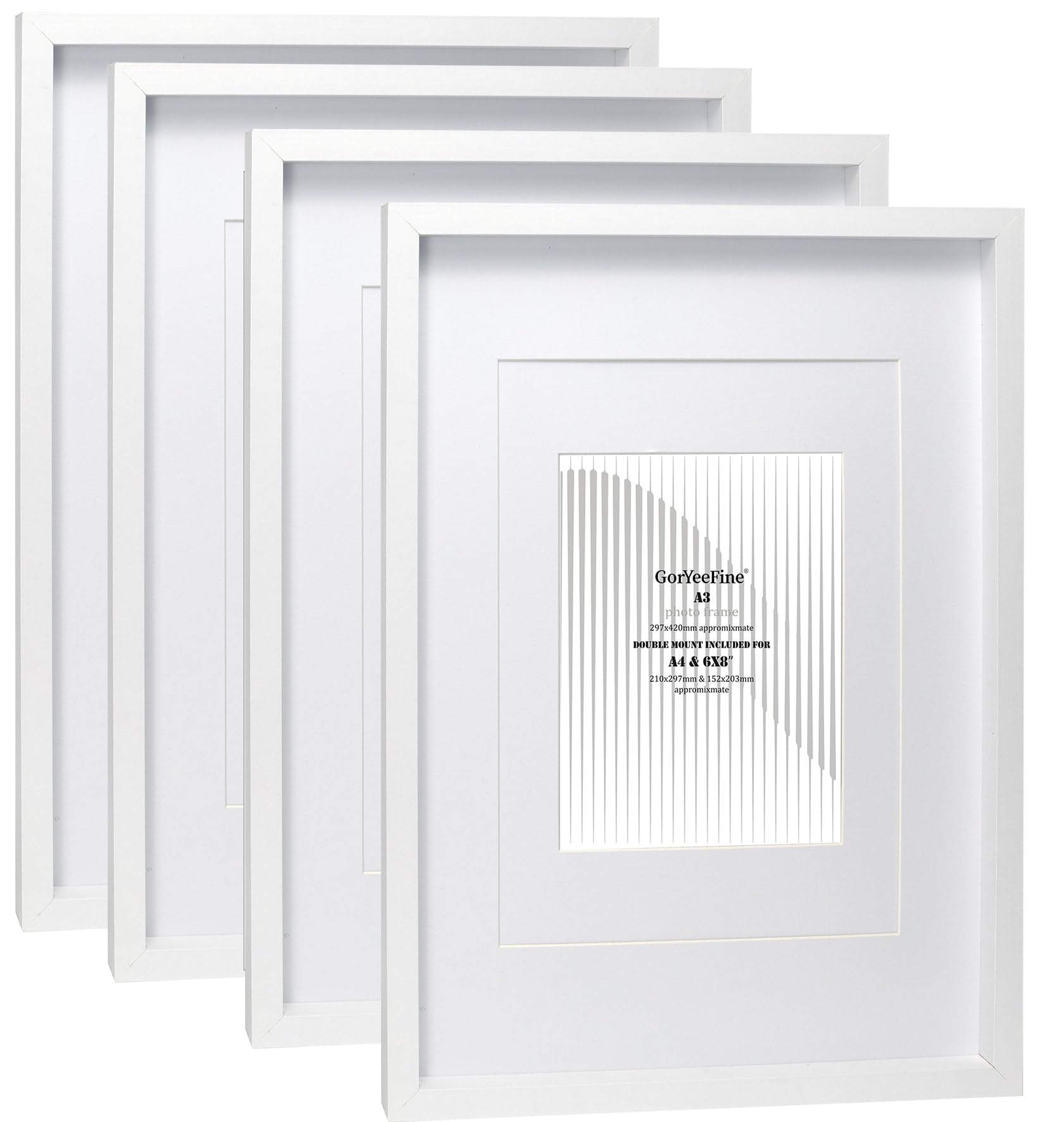 A3 Wooden Photo Frame Set - White 4 Pack-image-38255253-0064-4bc9-8459-4cb2a43c5bb0-92073