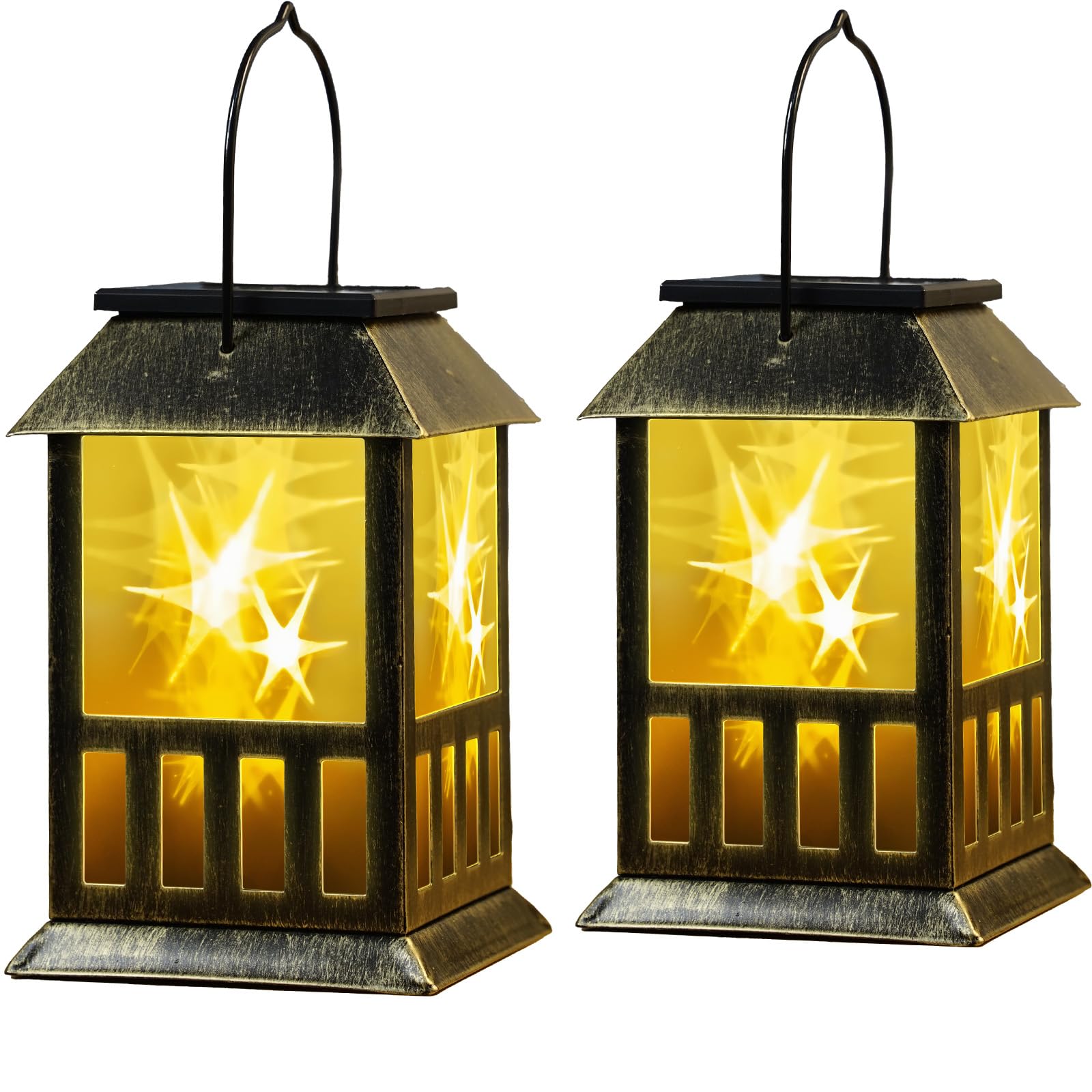 Solar Lanterns Outdoor Lights - 2 Pack Metal Hanging-image-40ef2425-4f6f-46e3-a8c1-b019b4b9f530-83969