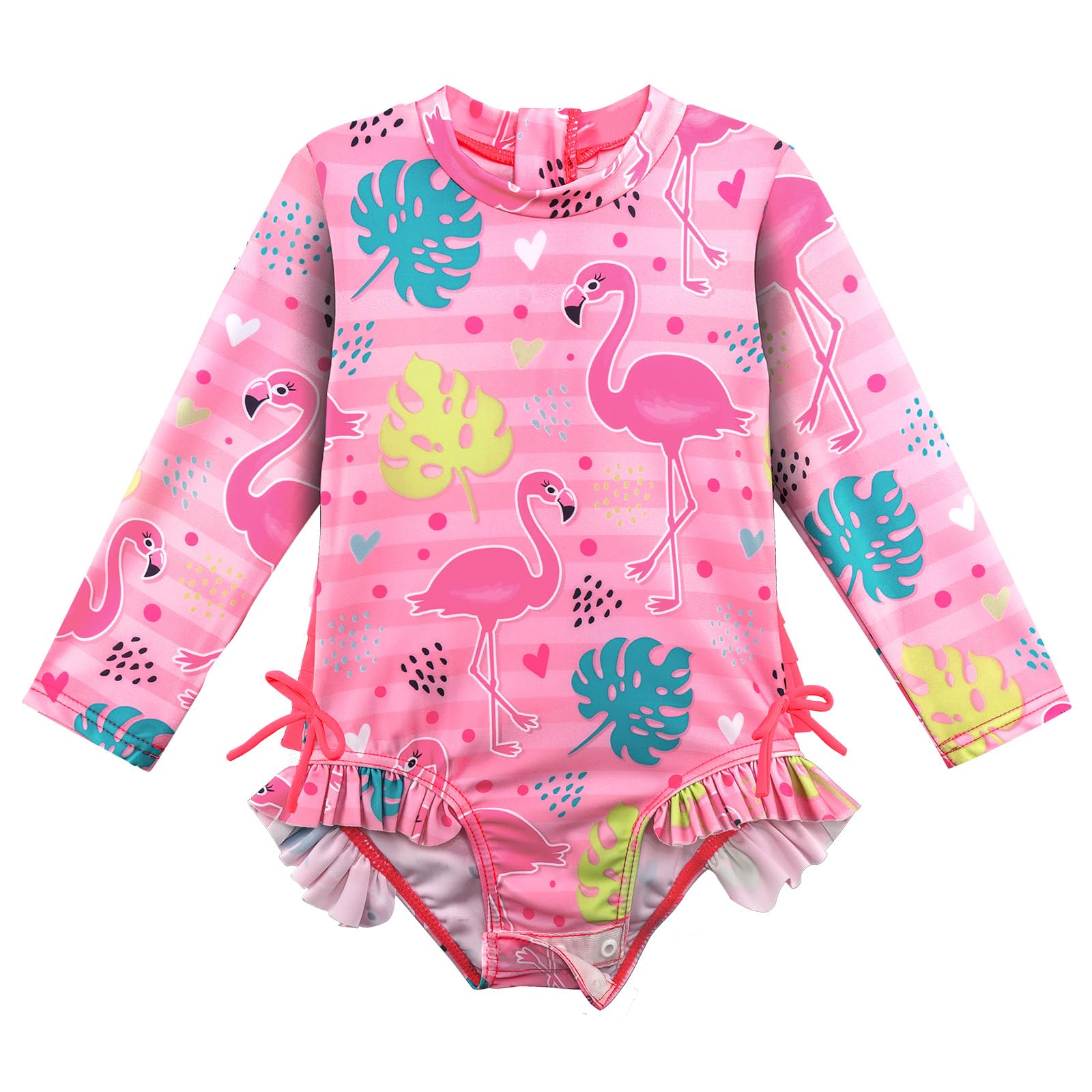 Girls Long Sleeve Swimsuit - Pink Flamingo 12-18M-image-1bd782da-29e3-4f3d-bf94-85a977908218-111583
