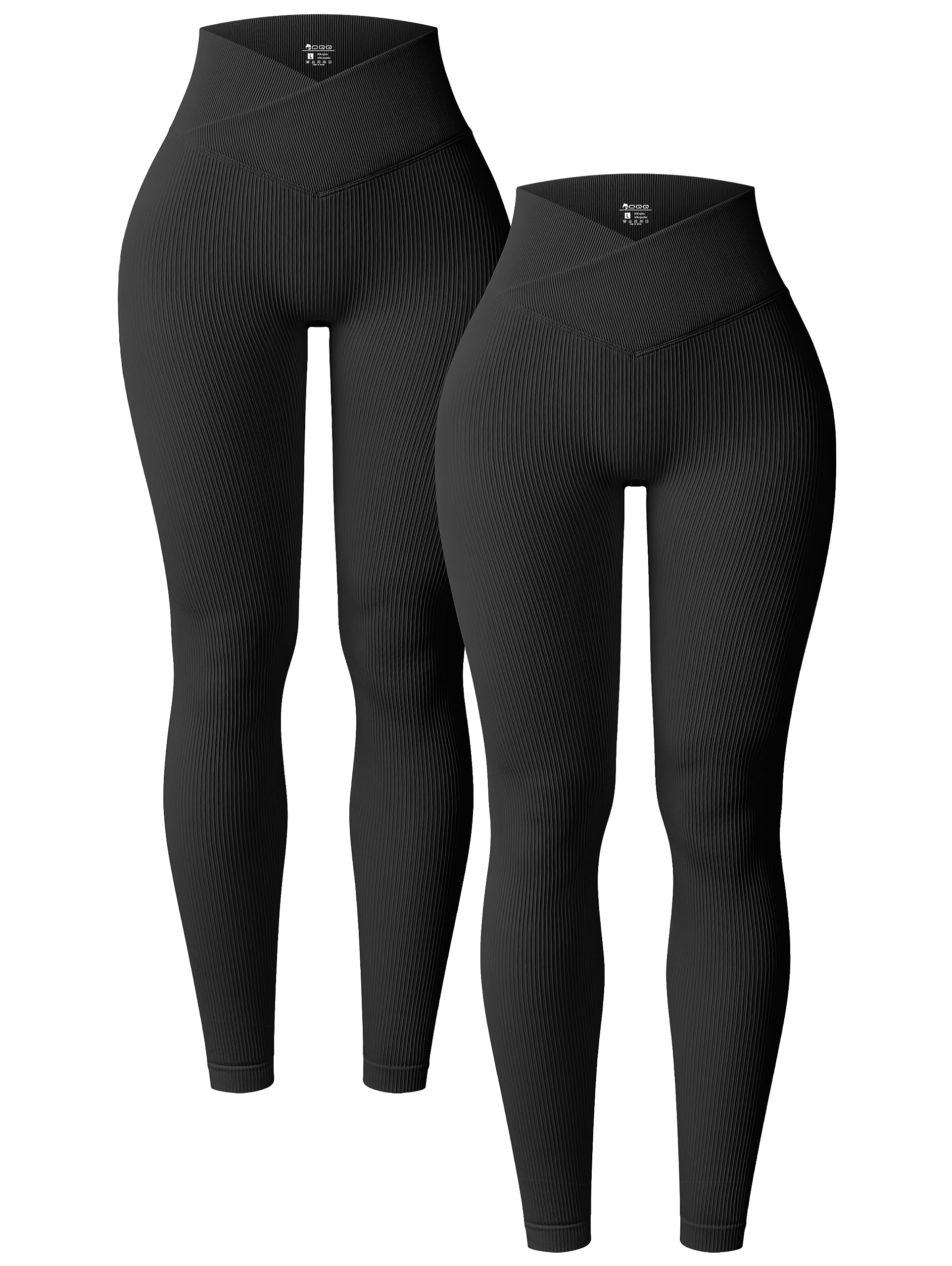 Women's Seamless Yoga Leggings 2 Piece - Black S-image-dde93d90-e7c1-44a4-af1b-34a5dab0a3ec-82236