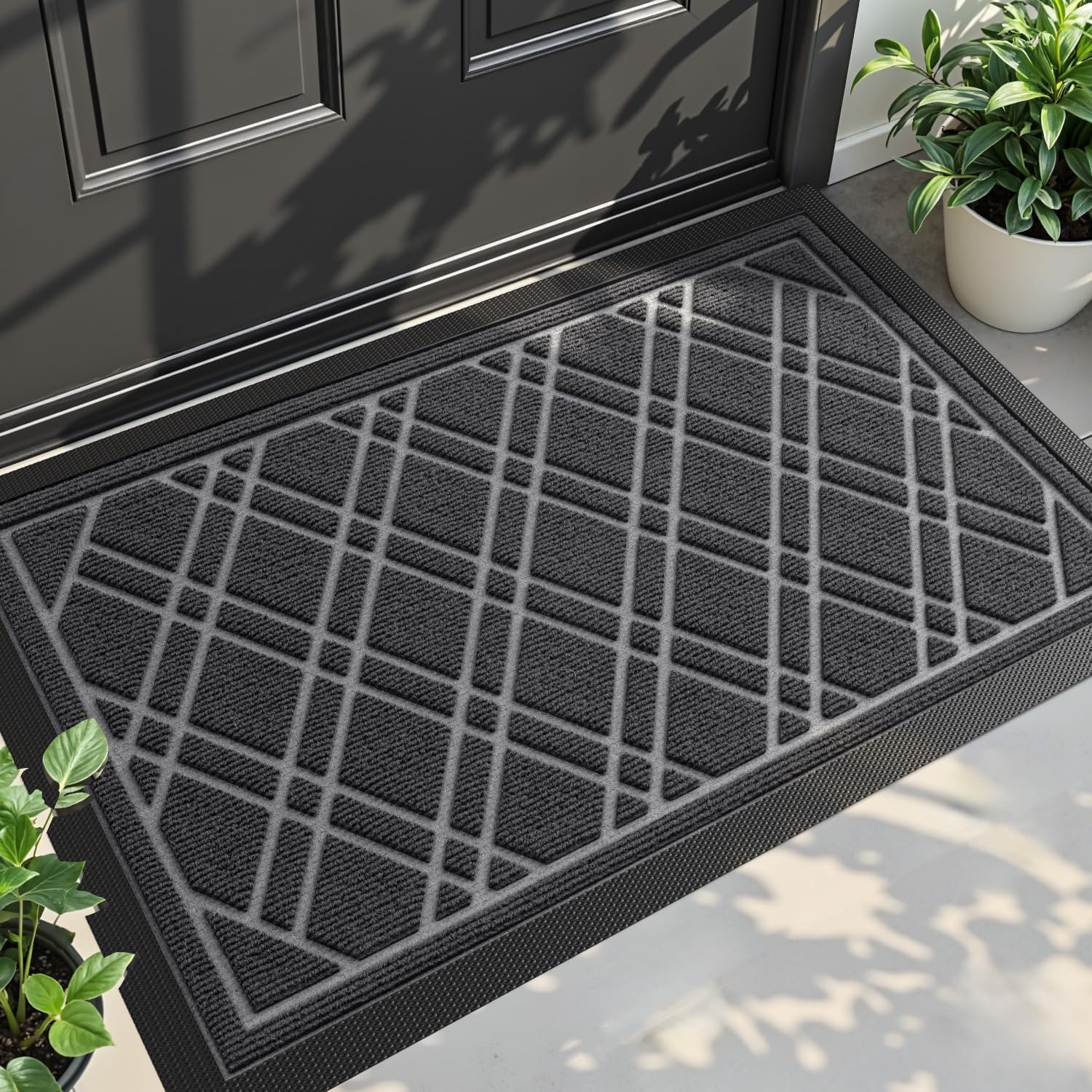 Heavy Duty Door Mat - 60x90cm Grey-image-50f63e44-3981-44d7-a2a0-ee41f41539b3-90161