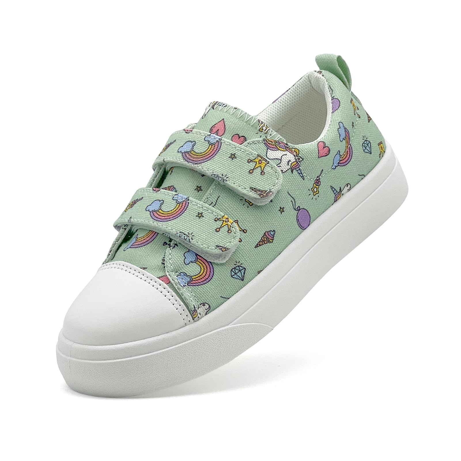 Kids Canvas Trainers - Green 11 UK Child-image-fbf90ac4-4c7c-49b5-950b-d0e04e24a858-118088