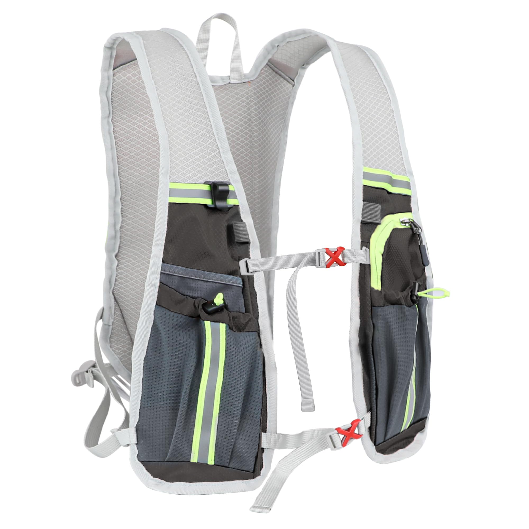 Lightweight Reflective Hydration Running Vest with Multi-Pouches - Ideal for Outdoor Running, Cycling, Climbing-image-c46ebc24-e91d-462f-b88f-c928b1651f46-66010