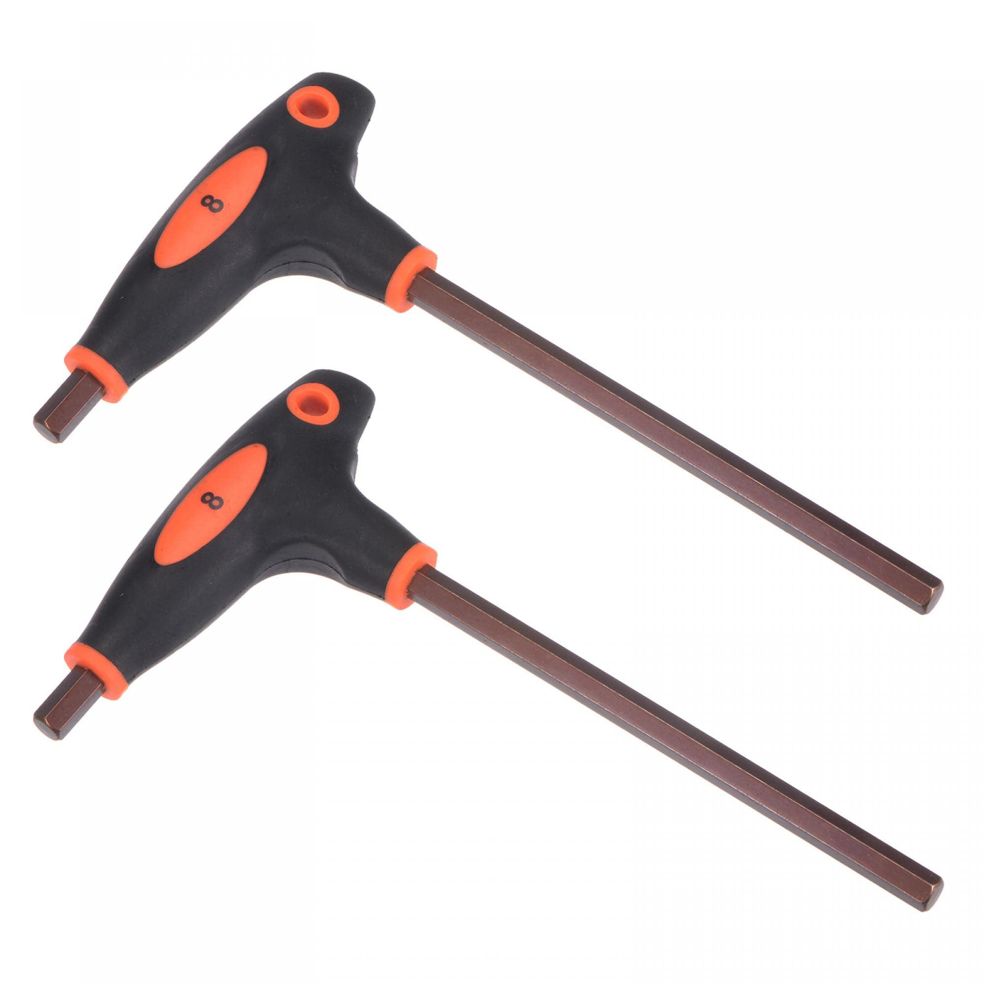 sourcing map Key T-Handle Dual End Wrench Spanner, Metric 8mm Hex S2 2-image-a3480a8f-5e3b-4235-8470-c666cbf6e32f-60543