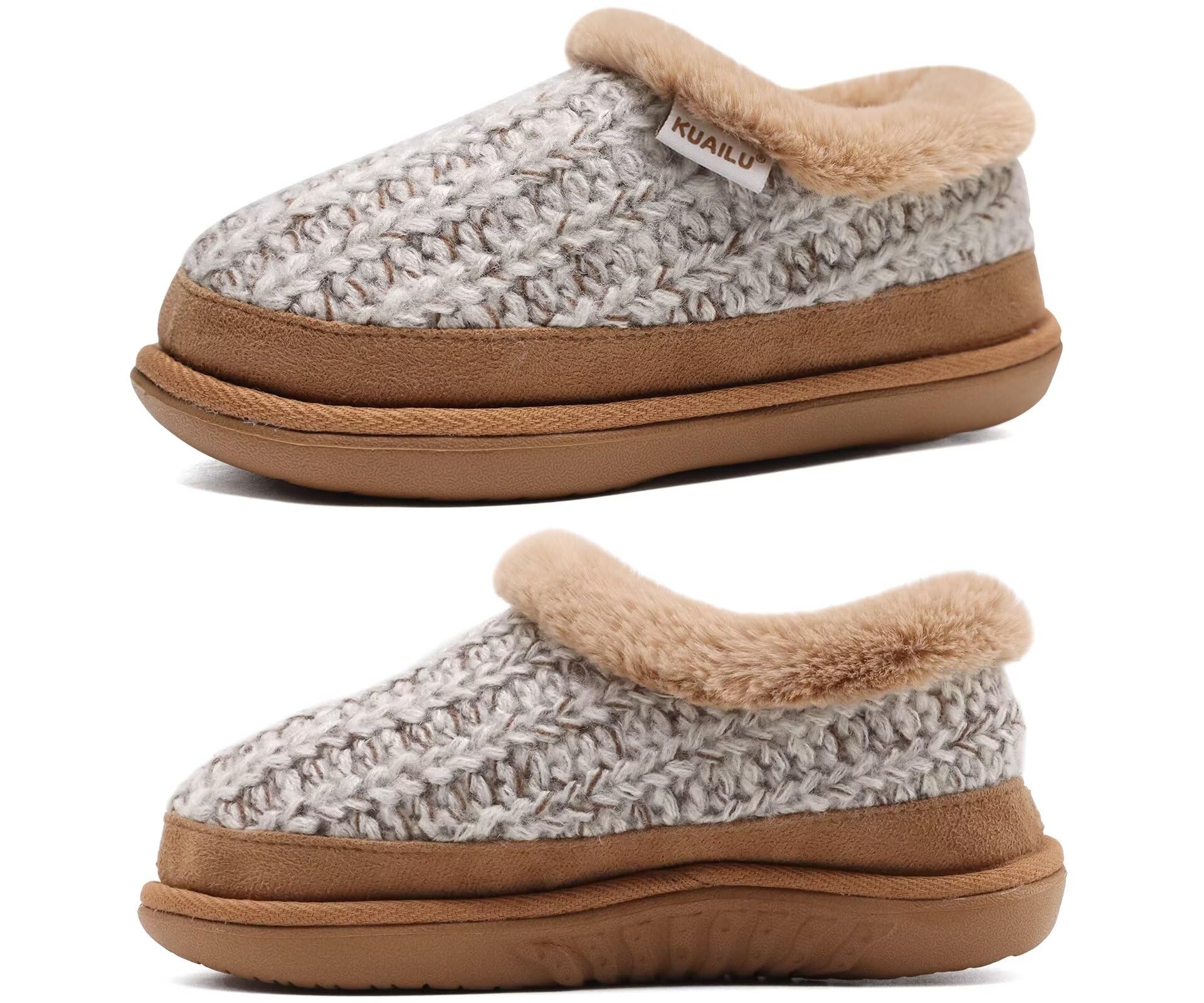 Women's Memory Foam Slippers - Brown UK 6.5-image-f15b694f-dfd9-41c7-973c-7becb539ab82-112268