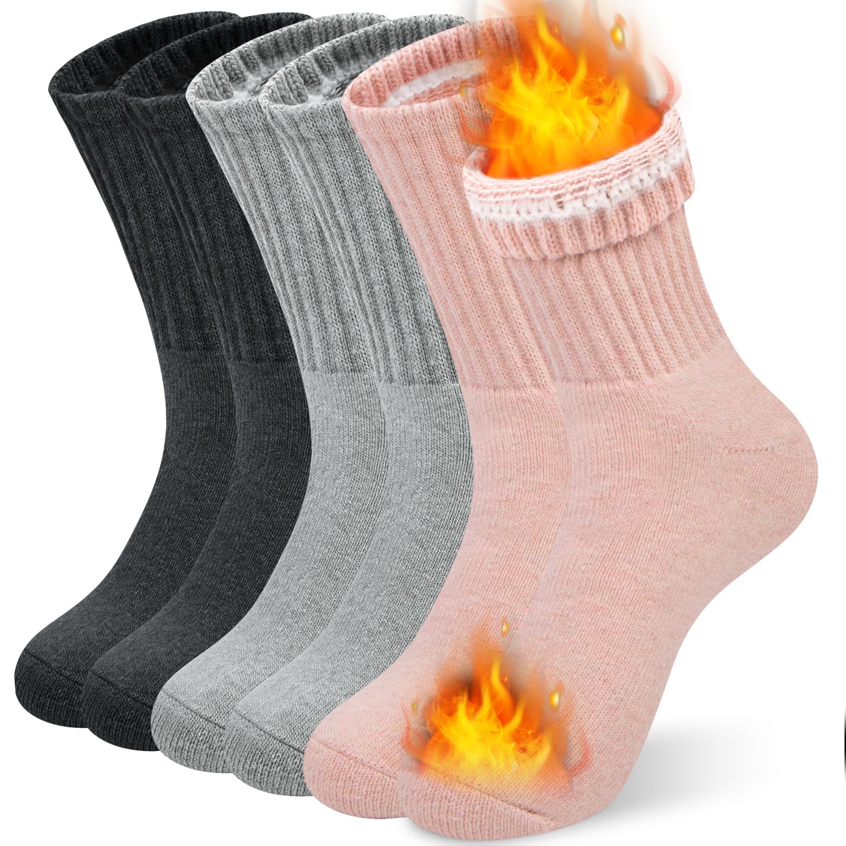 Pairs Warm Thermal Socks Women Merino Wool Socks Winter 6 Hiking-image-a3eb1bef-eb07-4055-a8fc-7e5d5d535456-54328