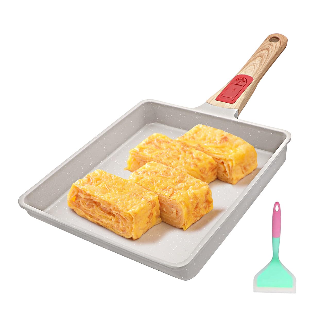 Japanese Omelette Pan - 23x21 cm White