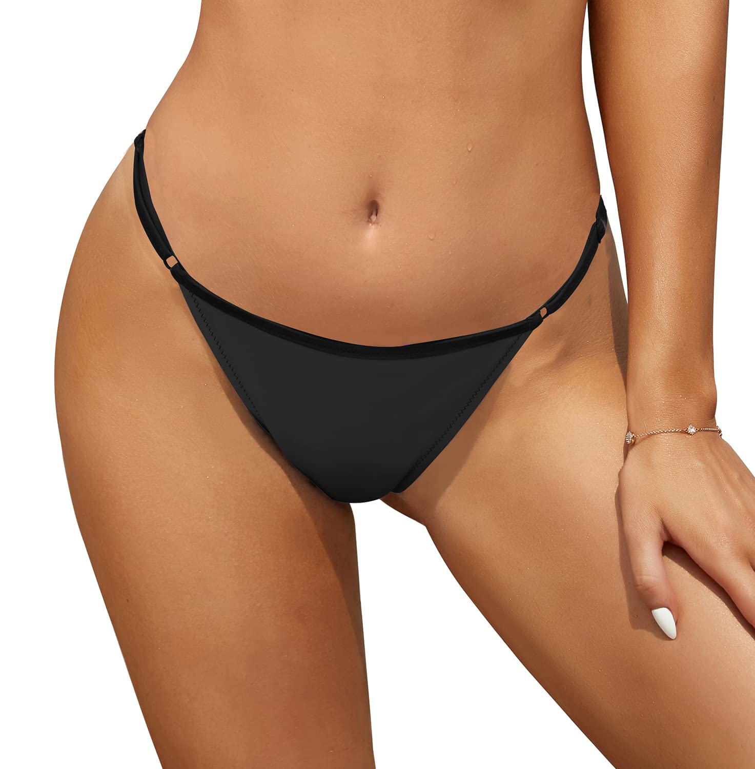 SHEKINI Women's Thong Bikini Bottoms Brazilian Swim Sexy Black, XL-image-695d7772-ea48-4446-930b-b350f22ba84b-58927