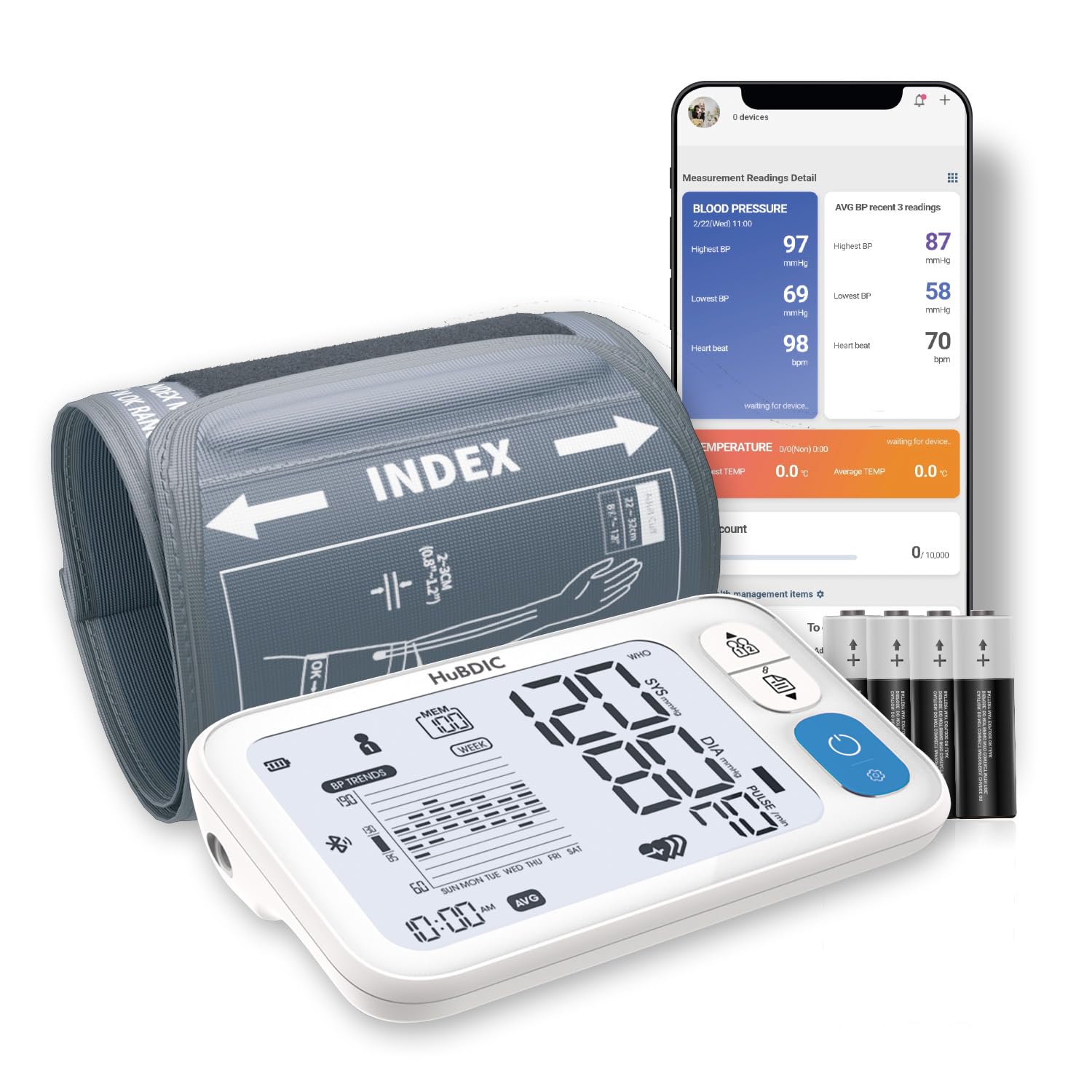 Automatic Blood Pressure Monitor Bluetooth - White-image-dd00f65f-917e-486f-ad5e-36505b5d7a0d-117854
