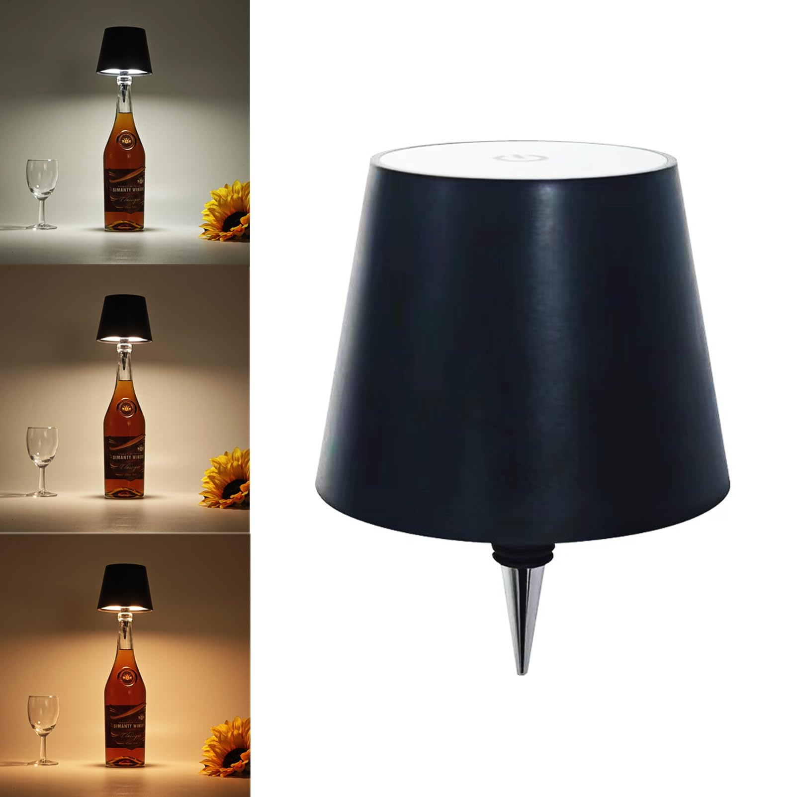 LED Wireless Bottle Light, 3 Colour Dimmable Wine Bottle Lamp, Rechargeable Touch Lamp for Home Decor-image-4dd086cc-d4c6-409a-afb5-f18b945e2e74-66106