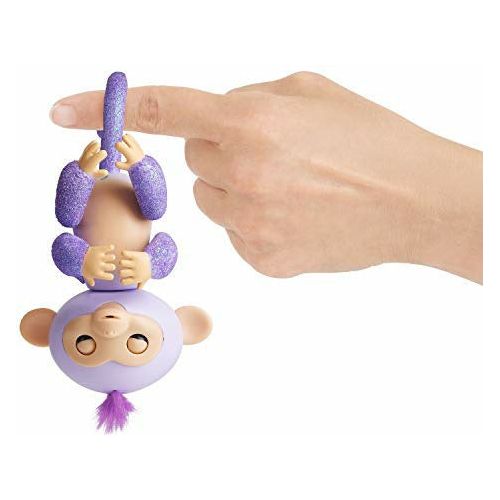 Fingerlings Glitter Monkey Kiki (Purple Glitter) Interactive