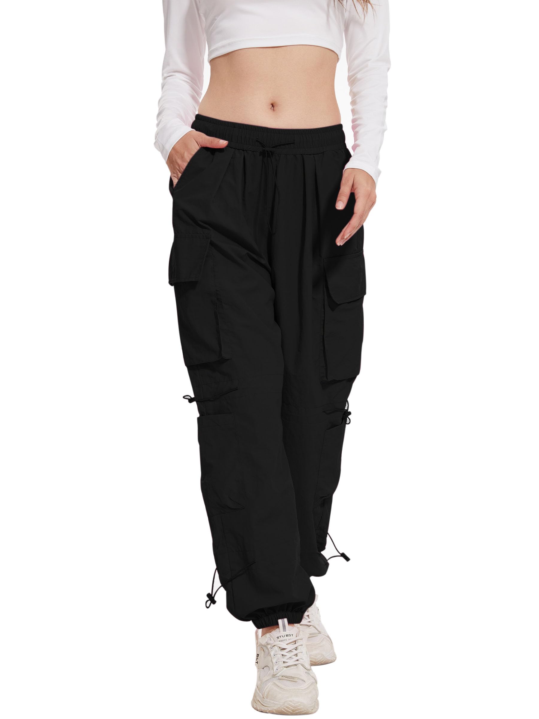 Women's Cargo Pants - Black L-image-bba2856a-6436-4f3c-96b1-514410167748-93916