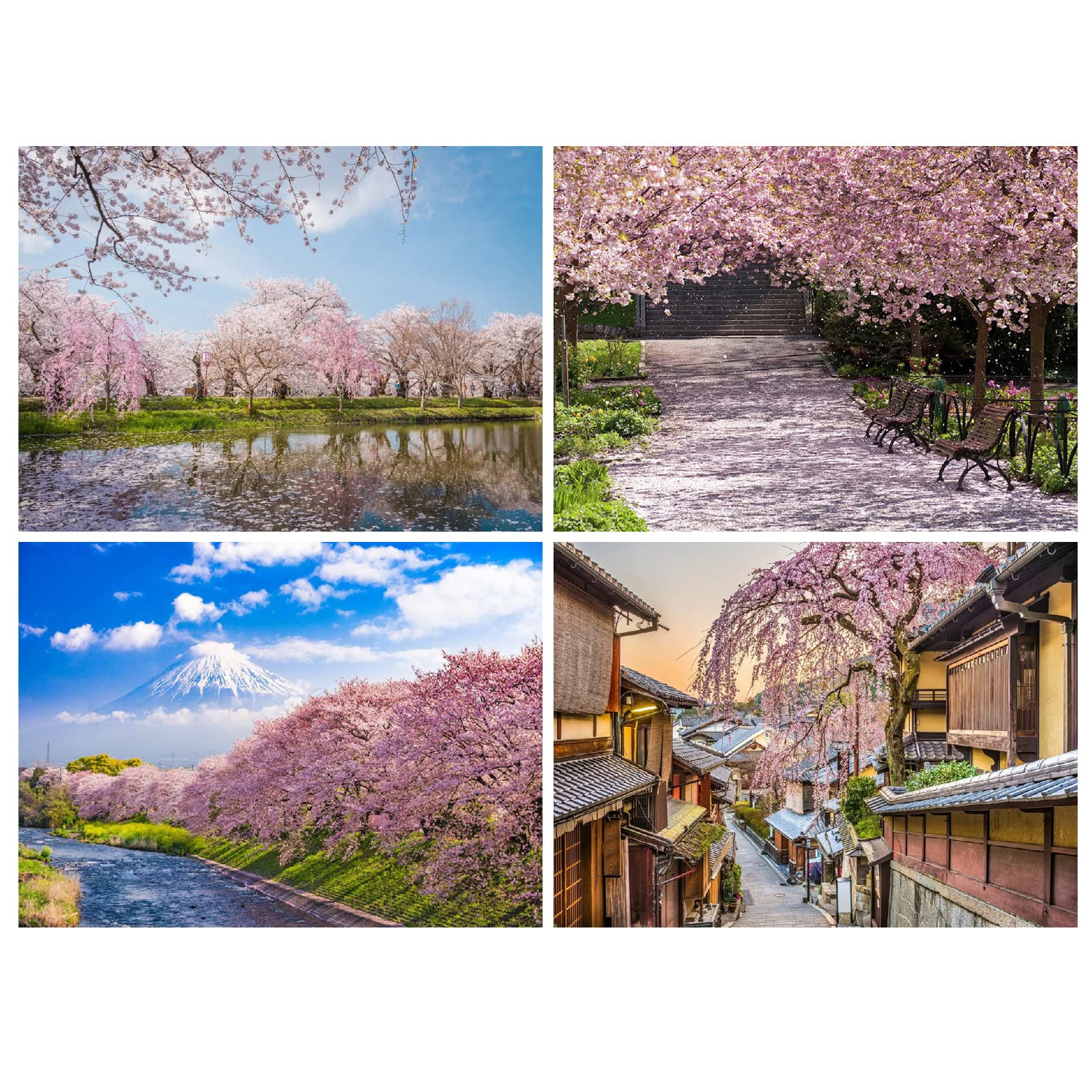 4 Pack 5D Full Drill Diamond Painting Kits - Cherry Blossom Art for Adults & Kids, 40 x 30 CM-image-4914b49e-9391-4bf4-8563-8ed020410607-43859