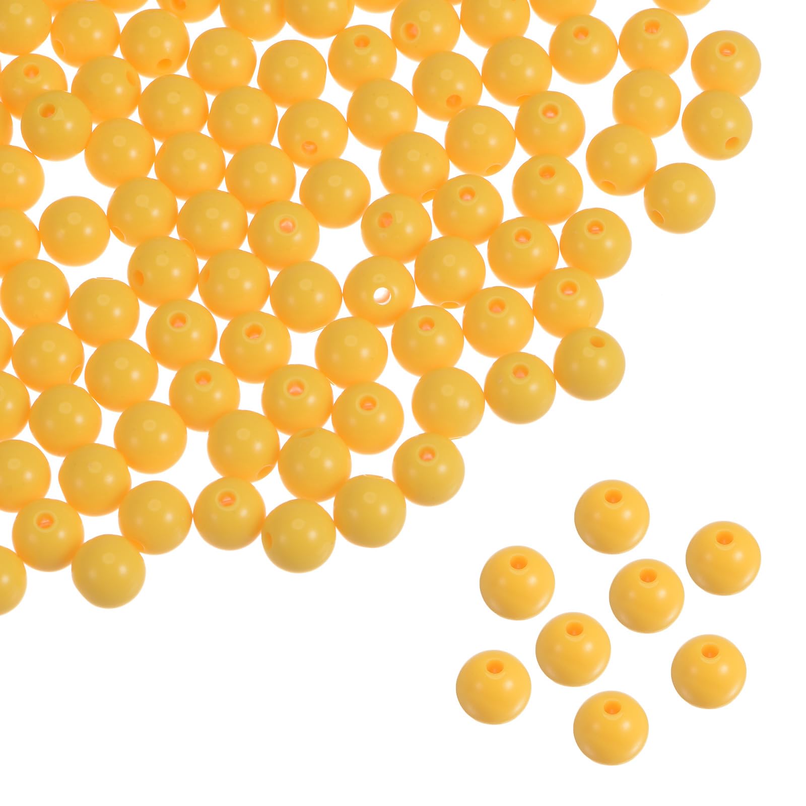 sourcing map Acrylic Round Beads Loose 1700pcs 8mm Making, Yellow-image-d3eca55a-c582-425a-9511-2dfb5d8065e4-62144