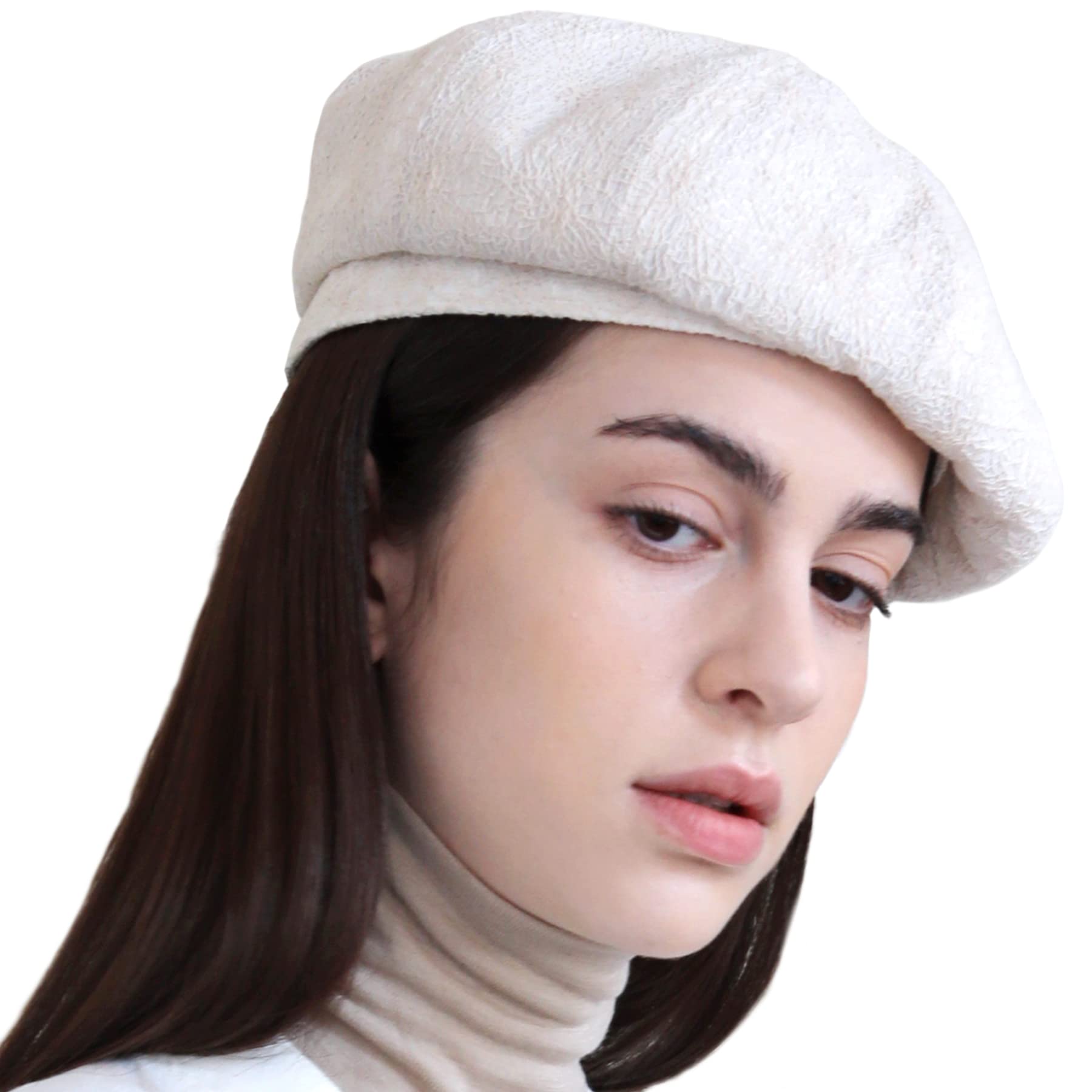 Classic Lace French Beret Hat - Double Lace Ivory One Size-image-e64c9822-1060-49bc-9f12-ab95d6565214-114087