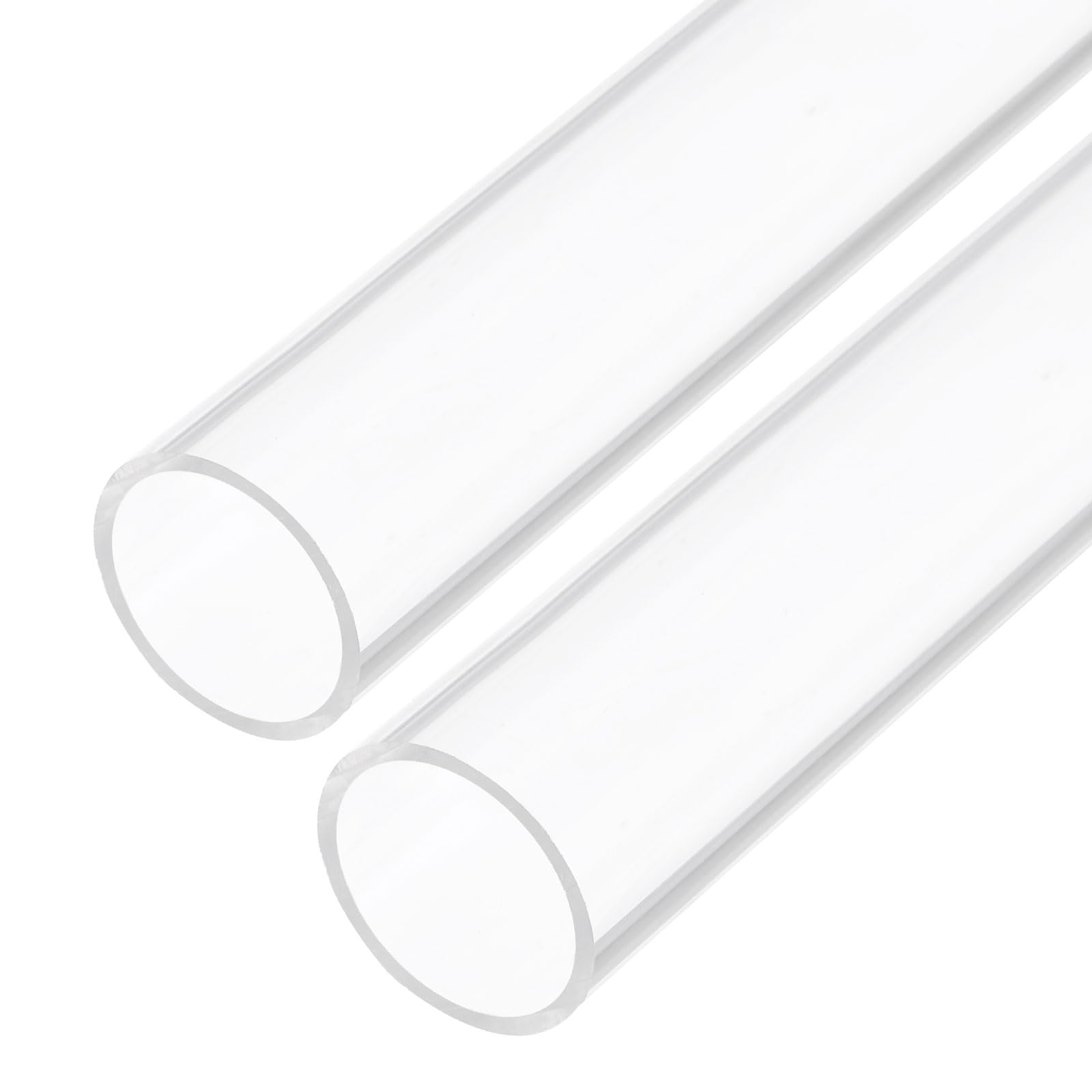 Rebower Clear Plastic Rigid Pipe 18" 21mm x 25mm(0.8" x 1") 2Pcs-image-3beeb2aa-57fc-458a-872c-f21bd3114e2a-65157