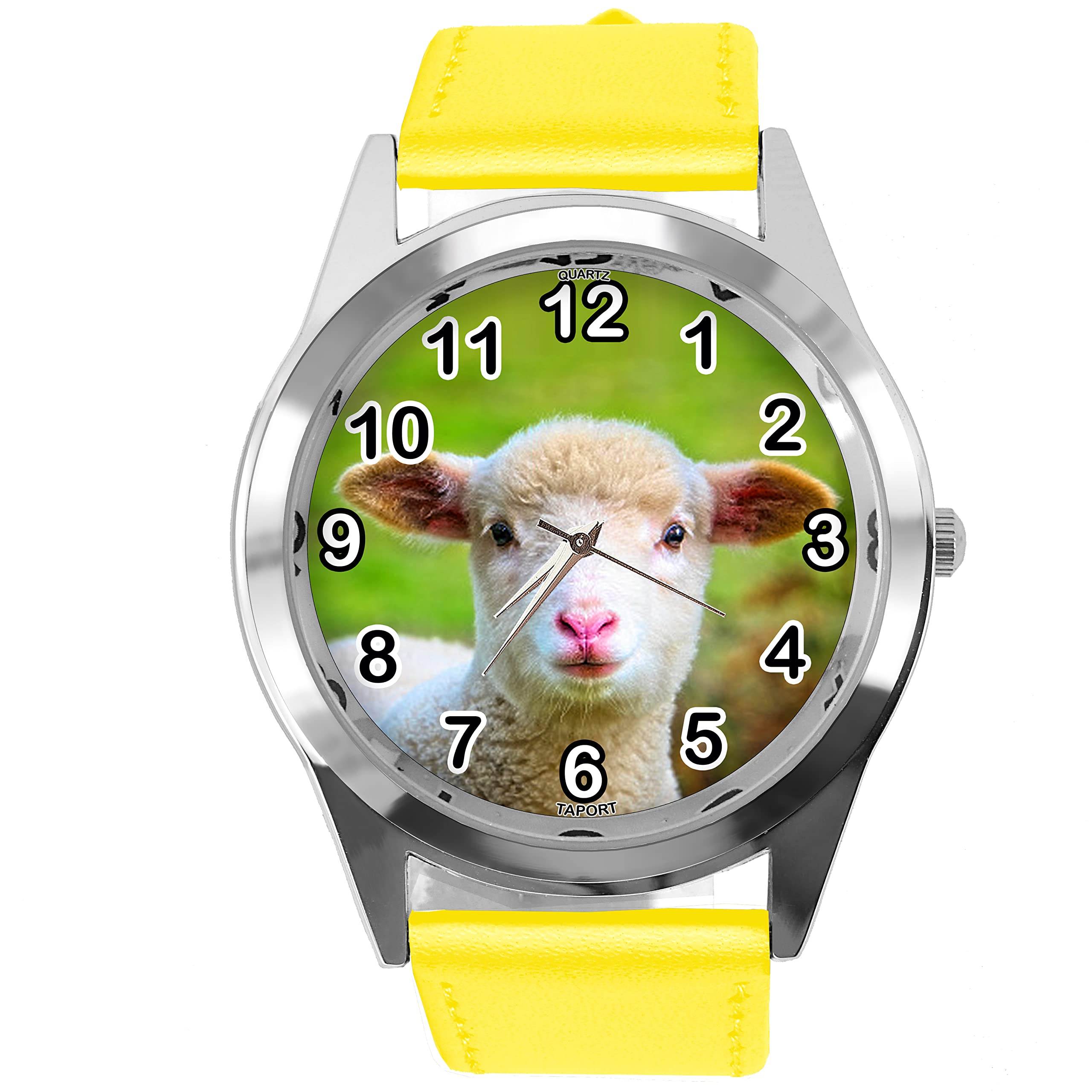 Leather Quartz Sheep Watch - Yellow-image-cd03d933-f6db-4914-801c-fabfd4c9f61d-111117