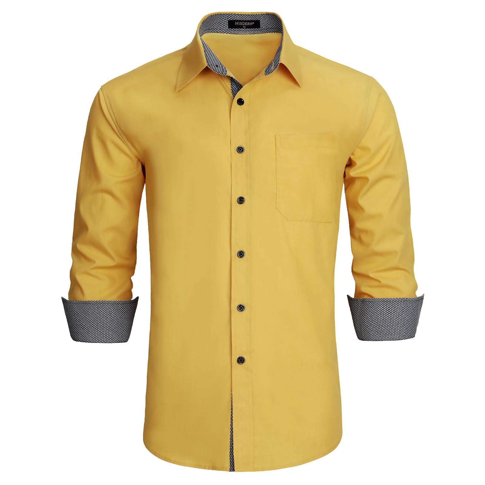 Men's Formal Dress Shirt - Ginger Yellow 2XL-image-6b3a72e7-abbb-4bb0-9064-37446594ef67-103989