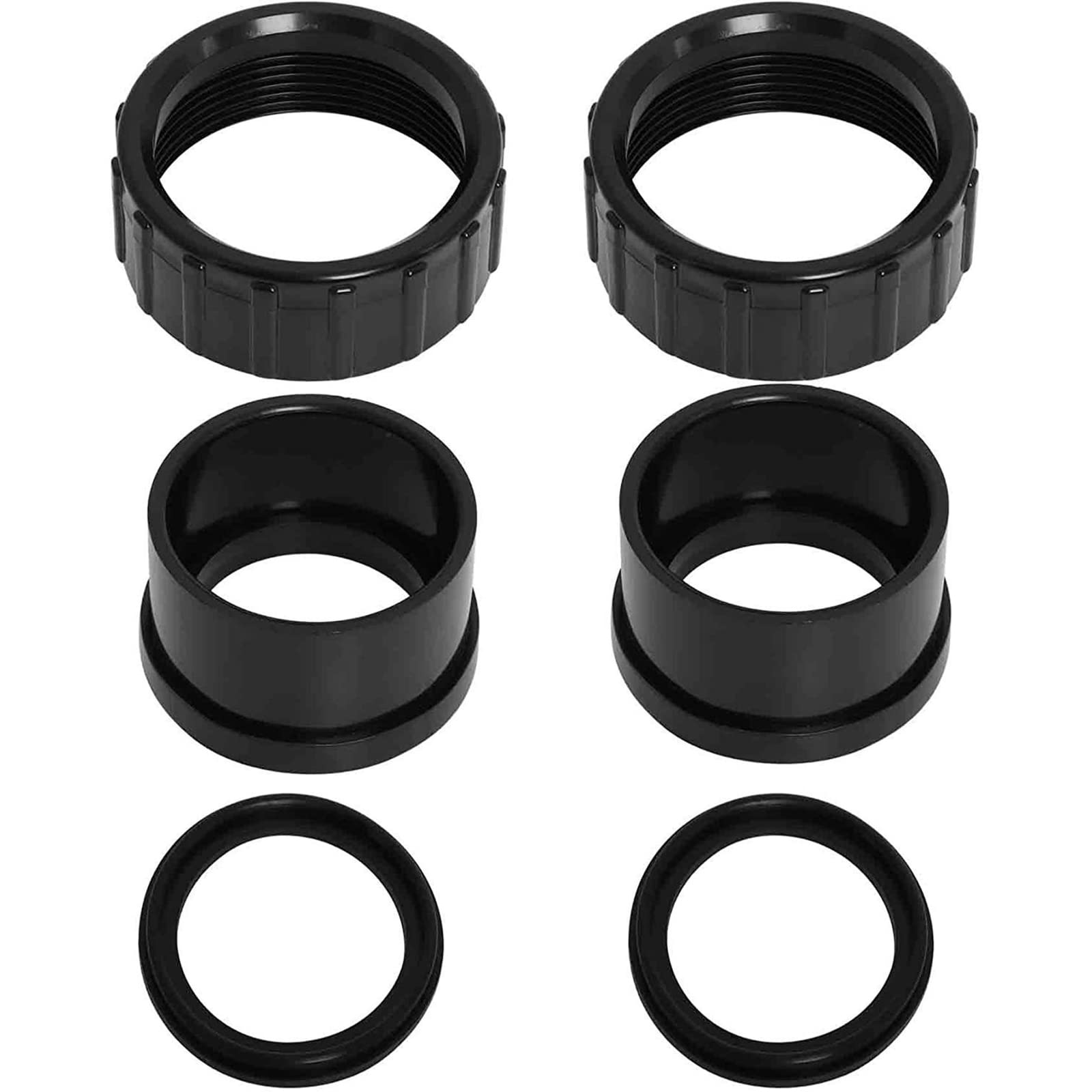 Pool Pump Union Connection Kit 2 Pack - Black-image-091522b1-1cbe-41aa-ad04-36ab0afbf323-115760