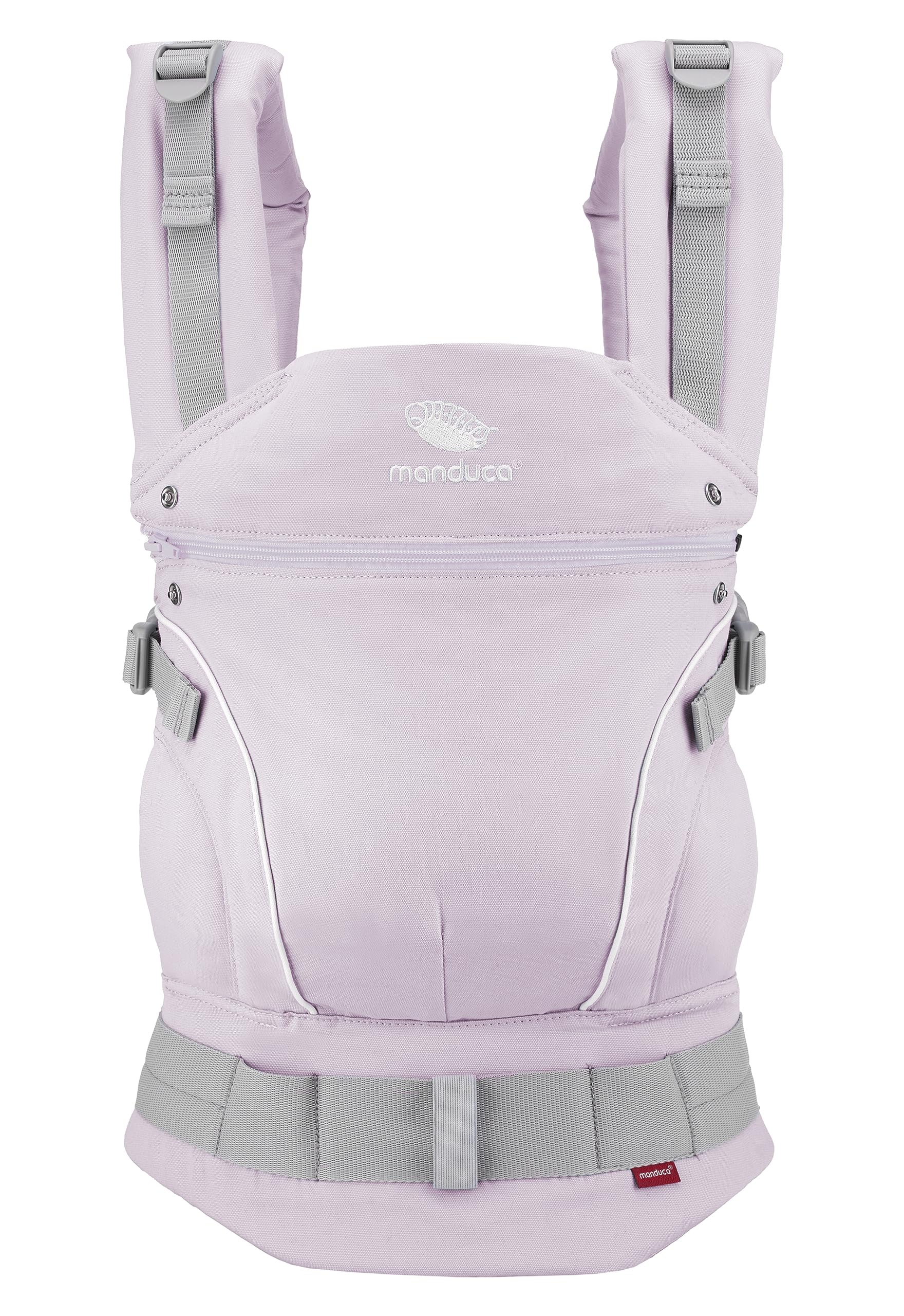 Adjustable Baby Carrier Organic Cotton - Monochrome Lavender-image-3a50bc79-e70e-46a6-81dc-789259f6e0c8-122100