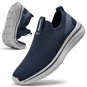 Men's Slip-On Trainers - Dark Blue Grey UK 10.5-image-9bcb8db5-dd79-454c-81f0-f82ebf4cedb7-106473