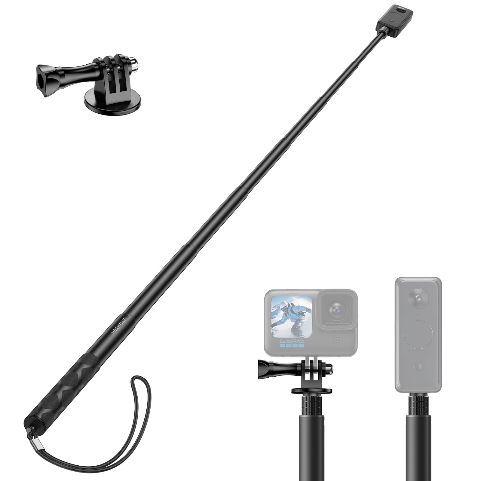 Invisible Selfie Stick 150cm - Black-image-c0798af9-61f4-4fc1-8df2-7a51175688d5-121341