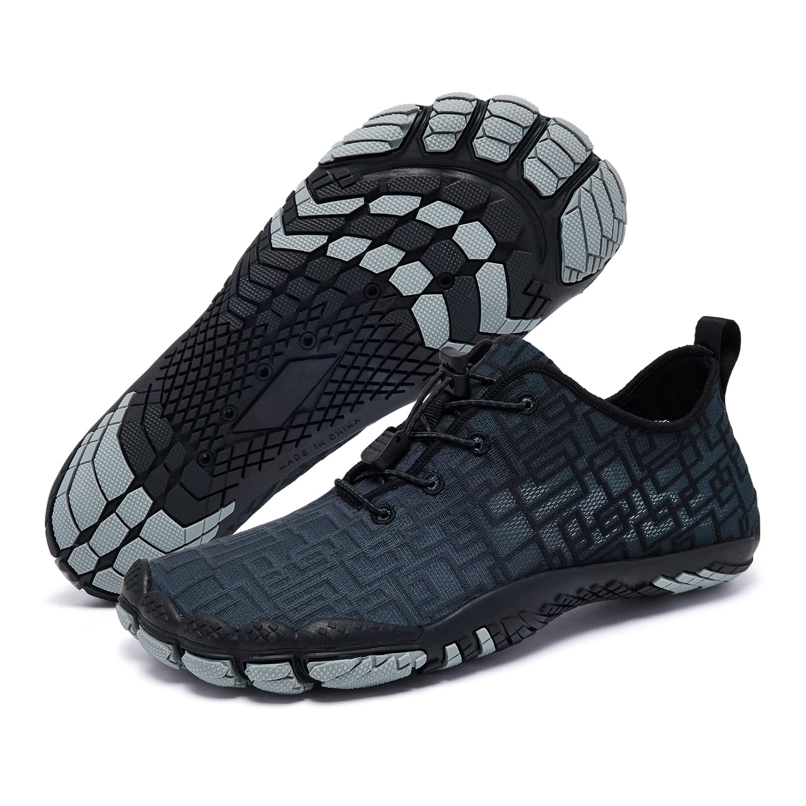Quick Dry Aqua Shoes - Grey/Black UK 9-image-59a3ce1b-cb5c-4104-ad41-29bd34dddd53-88143