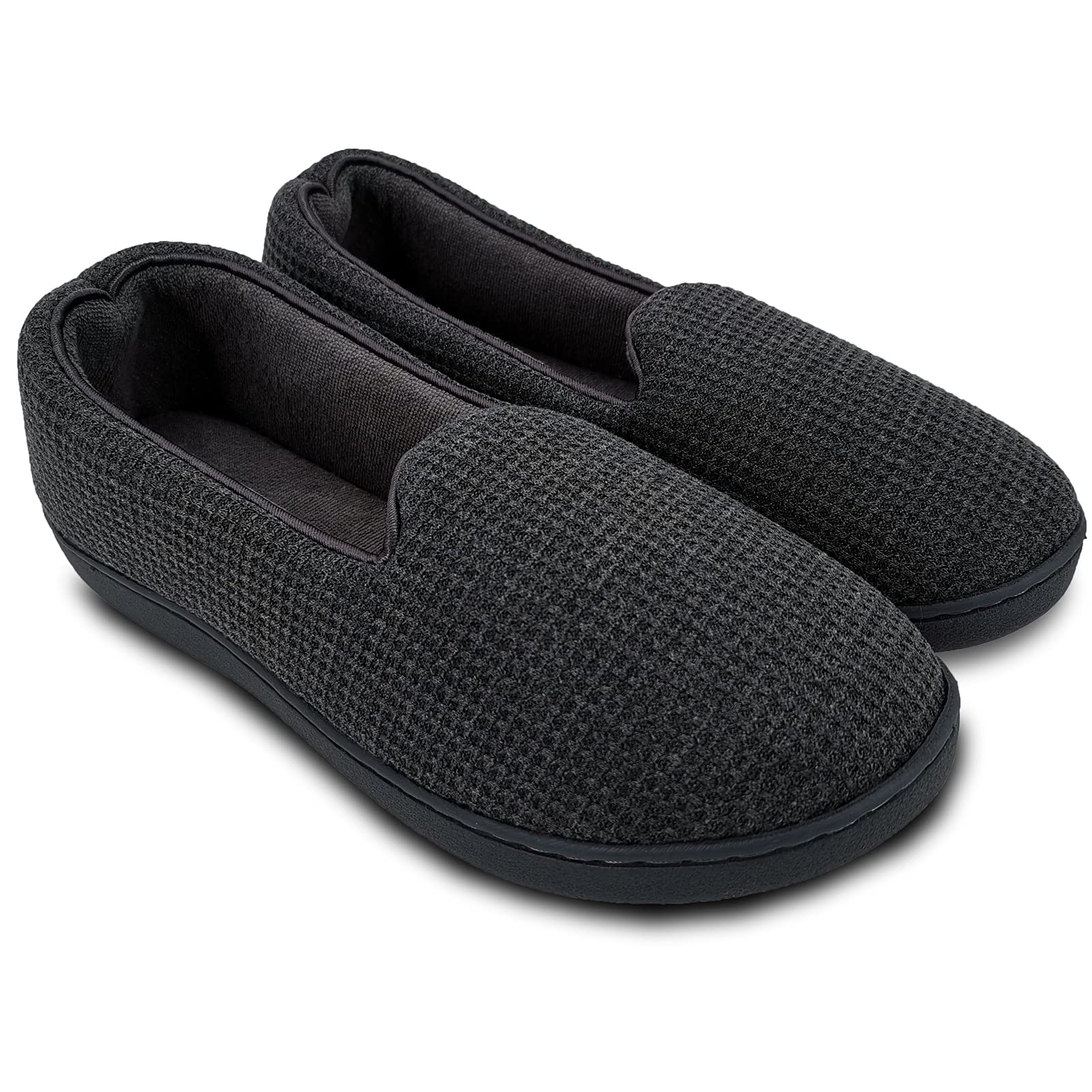 Women's Memory Foam Slippers - Charcoal Grey UK 5.5/6-image-5bf0910c-a508-4d76-ab08-1aeb0af1a911-114973