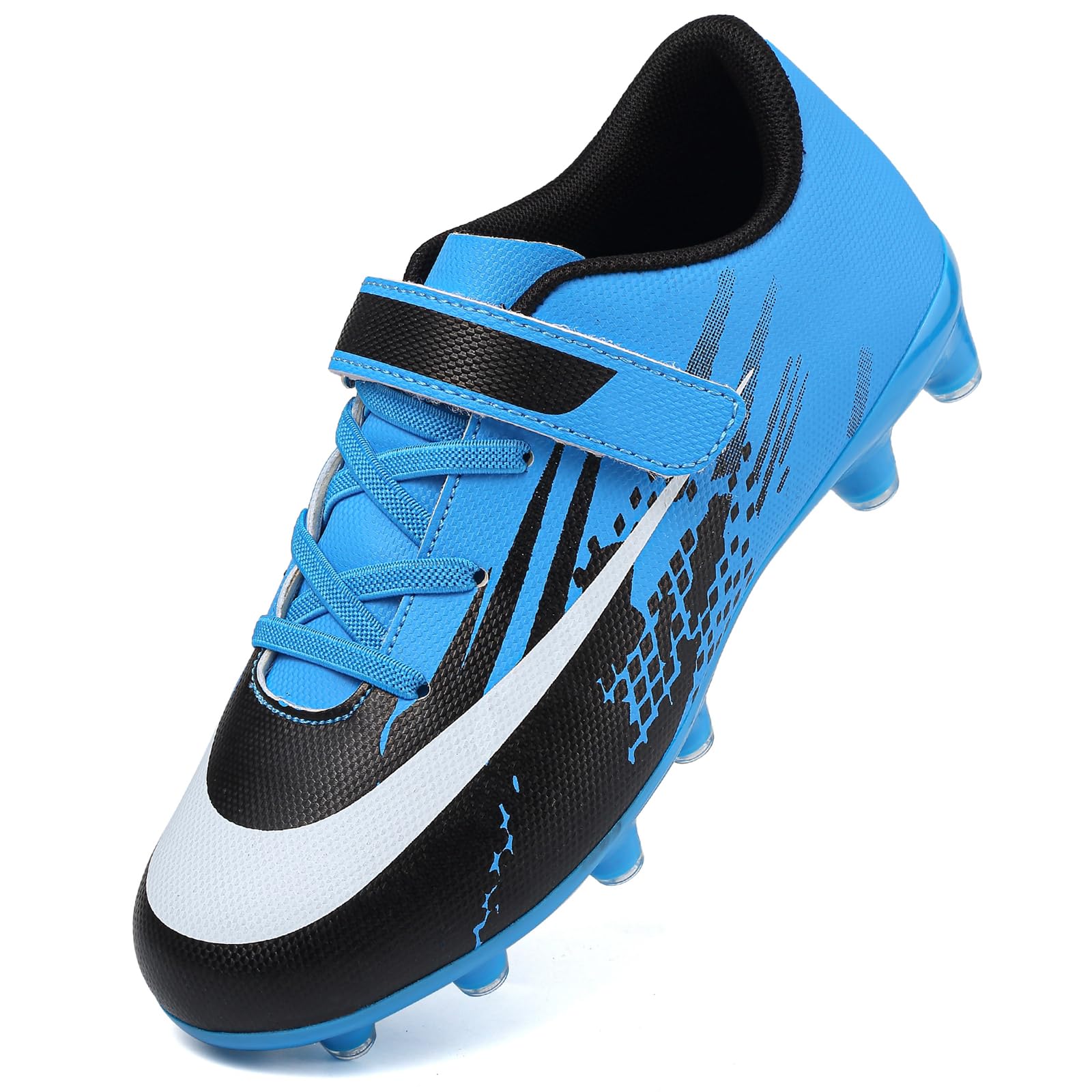 Kids' Football Boots Astro Trainers - Black and Blue 31 EU-image-dd3abd7e-d7ac-44c3-bf84-7fa60443c1f2-94321